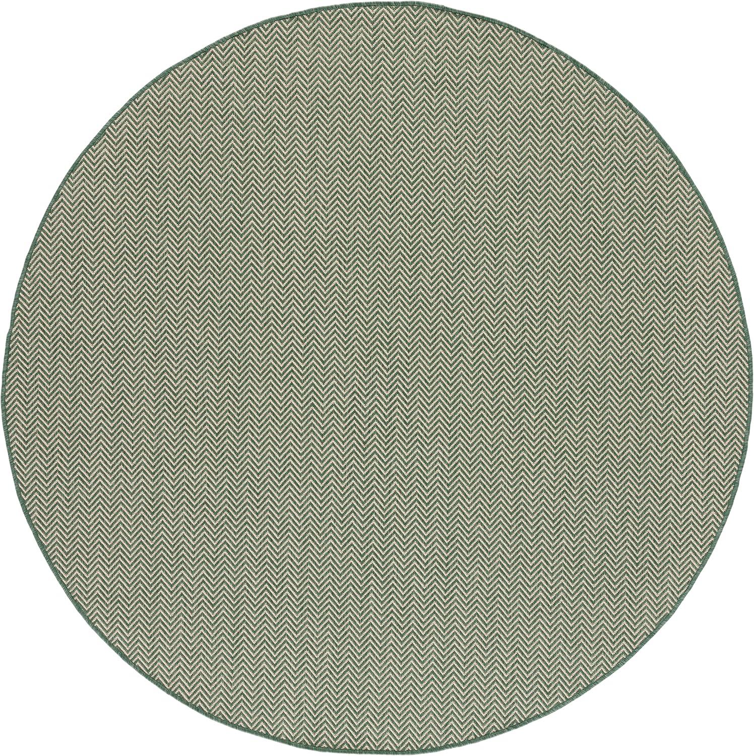 image:imageSAFAVIEH Washable Rug Outdoor Courtyard Collection 10 Square Black amp Beige NonShedding amp Easy Cleaning Ideal for Patio Backyard Mudroom CY802236621Dark GreenBeige