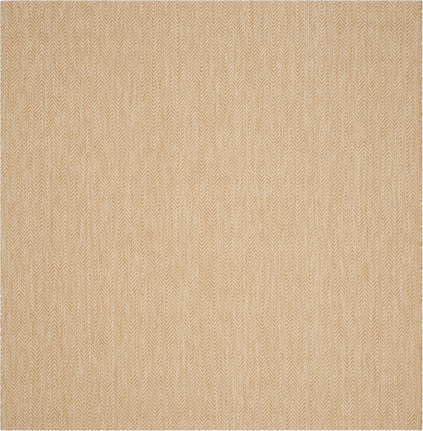 image:imageSAFAVIEH Washable Rug Outdoor Courtyard Collection 10 Square Black amp Beige NonShedding amp Easy Cleaning Ideal for Patio Backyard Mudroom CY802236621NaturalCream