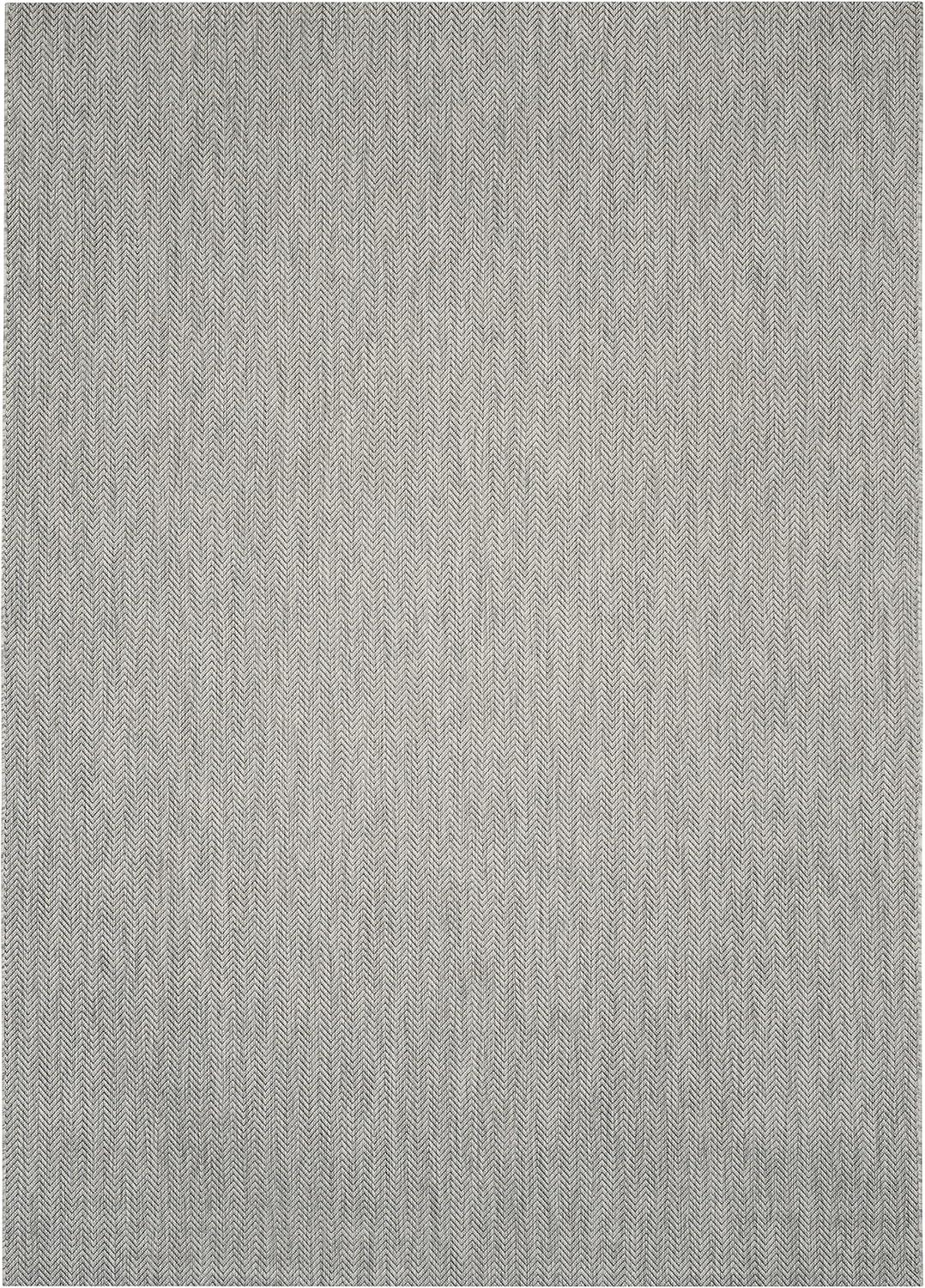image:imageSAFAVIEH Washable Rug Outdoor Courtyard Collection 10 Square Black amp Beige NonShedding amp Easy Cleaning Ideal for Patio Backyard Mudroom CY802236621GreyNavy