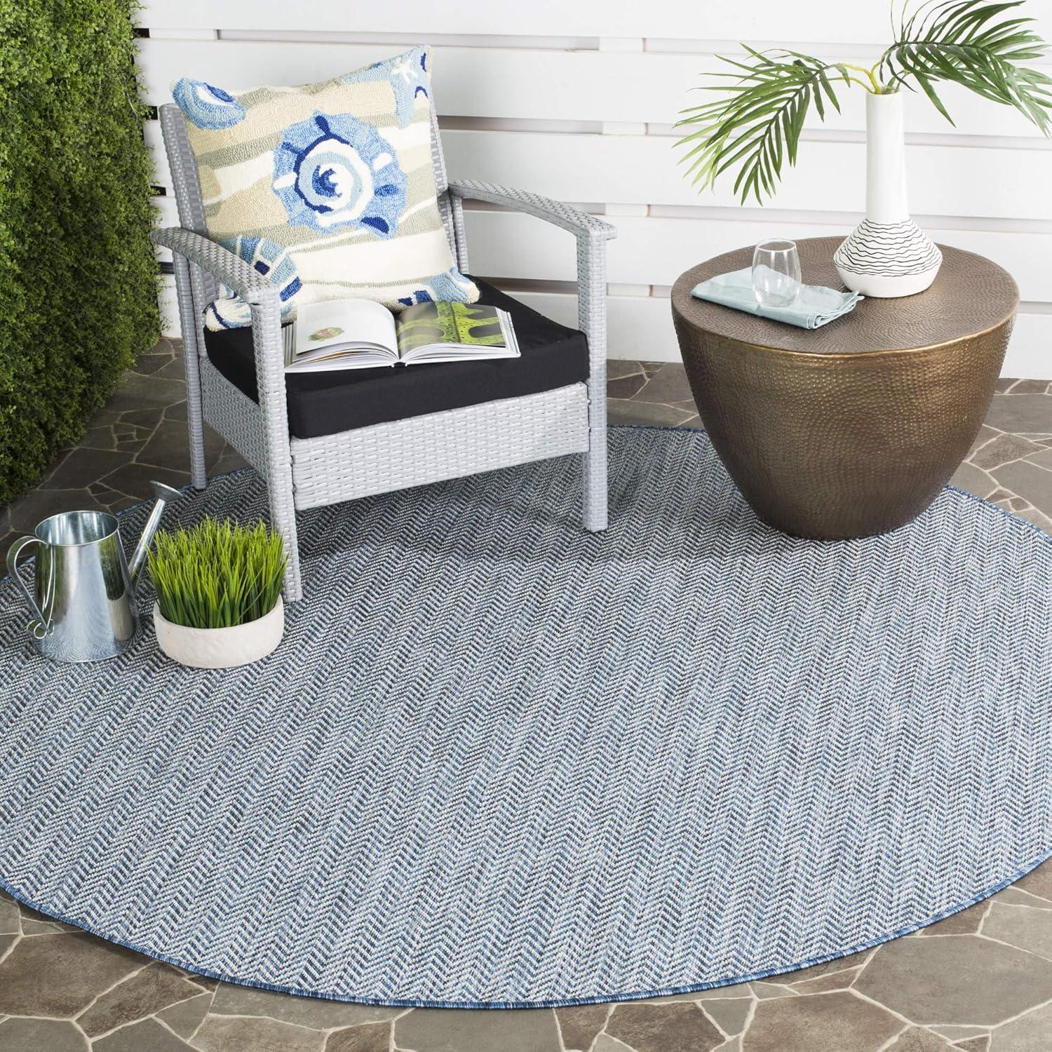 image:imageSAFAVIEH Washable Rug Outdoor Courtyard Collection 10 Square Black amp Beige NonShedding amp Easy Cleaning Ideal for Patio Backyard Mudroom CY802236621BlackBeige