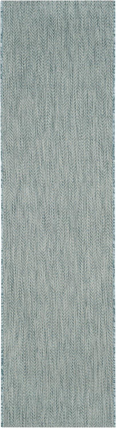 image:imageSAFAVIEH Washable Rug Outdoor Courtyard Collection 10 Square Black amp Beige NonShedding amp Easy Cleaning Ideal for Patio Backyard Mudroom CY802236621AquaGrey