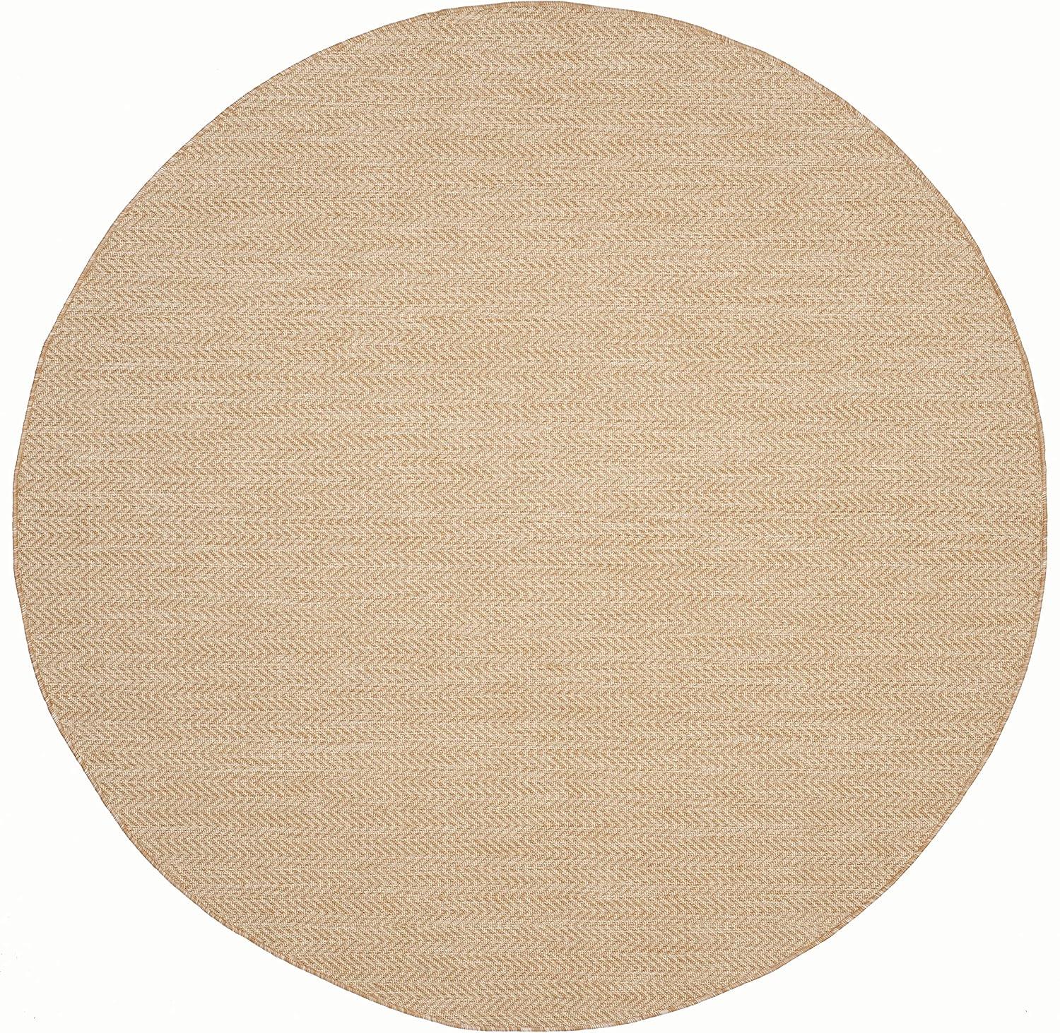 image:imageSAFAVIEH Washable Rug Outdoor Courtyard Collection 10 Square Black amp Beige NonShedding amp Easy Cleaning Ideal for Patio Backyard Mudroom CY802236621NaturalCream