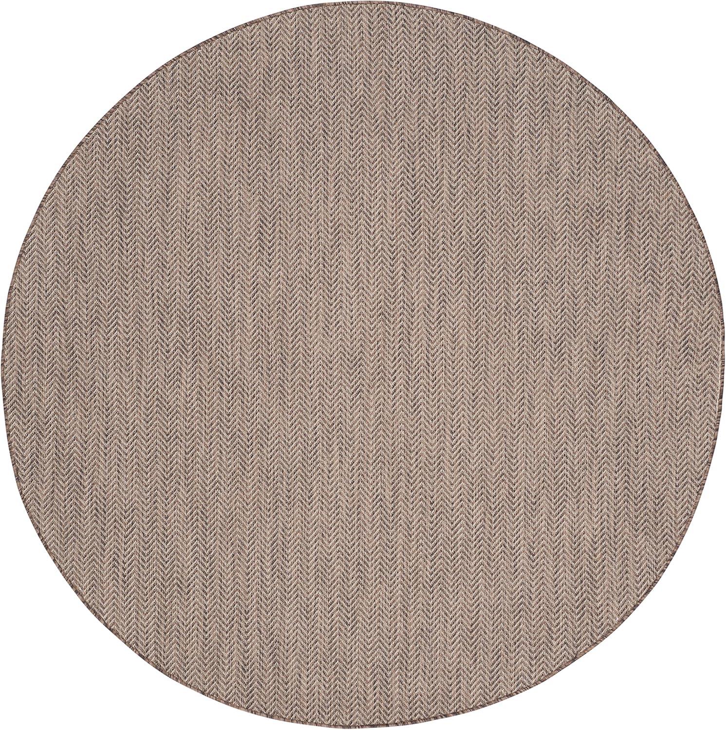 image:imageSAFAVIEH Washable Rug Outdoor Courtyard Collection 10 Square Black amp Beige NonShedding amp Easy Cleaning Ideal for Patio Backyard Mudroom CY802236621BrownBeige