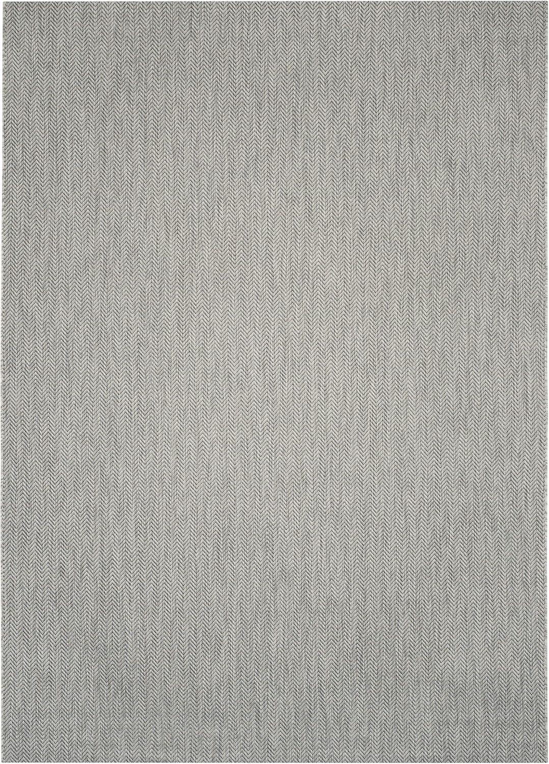 image:imageSAFAVIEH Washable Rug Outdoor Courtyard Collection 10 Square Black amp Beige NonShedding amp Easy Cleaning Ideal for Patio Backyard Mudroom CY802236621GreyNavy