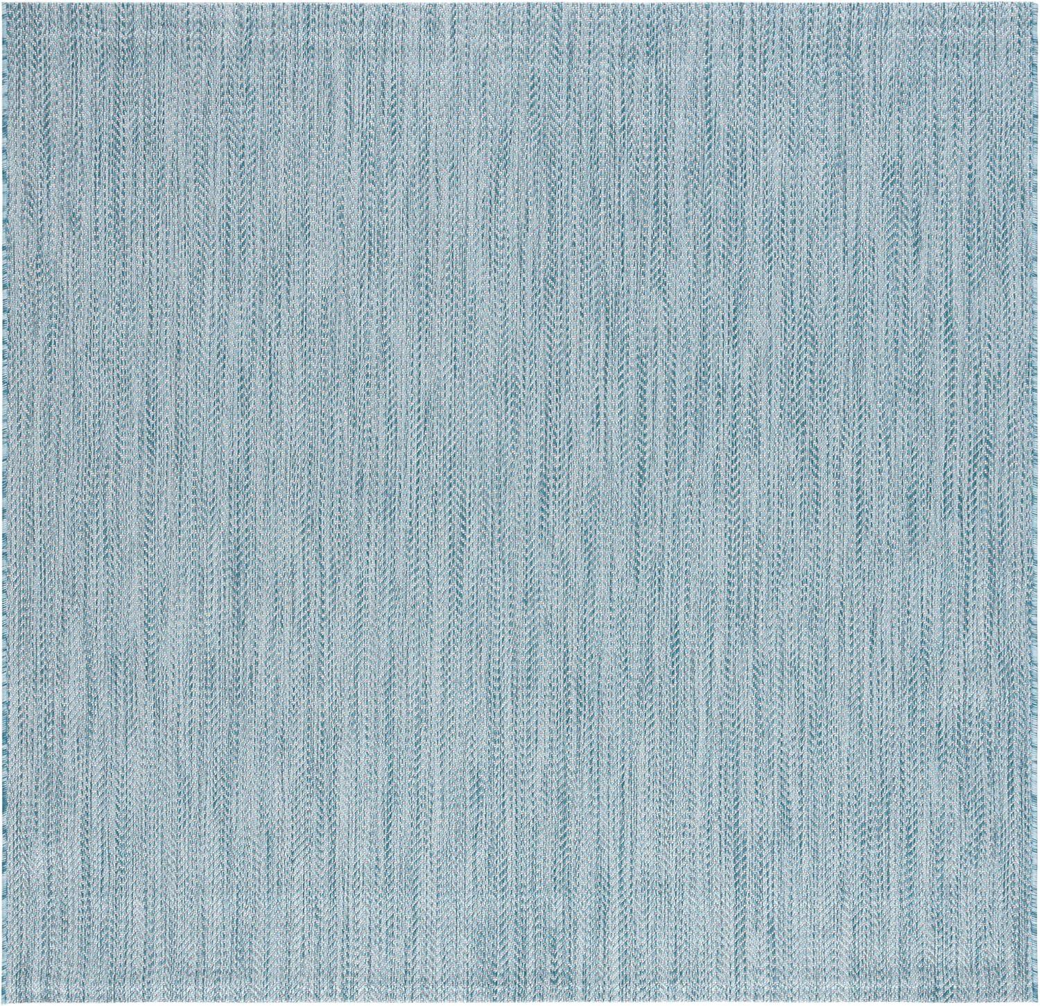 image:imageSAFAVIEH Washable Rug Outdoor Courtyard Collection 10 Square Black amp Beige NonShedding amp Easy Cleaning Ideal for Patio Backyard Mudroom CY802236621AquaGrey