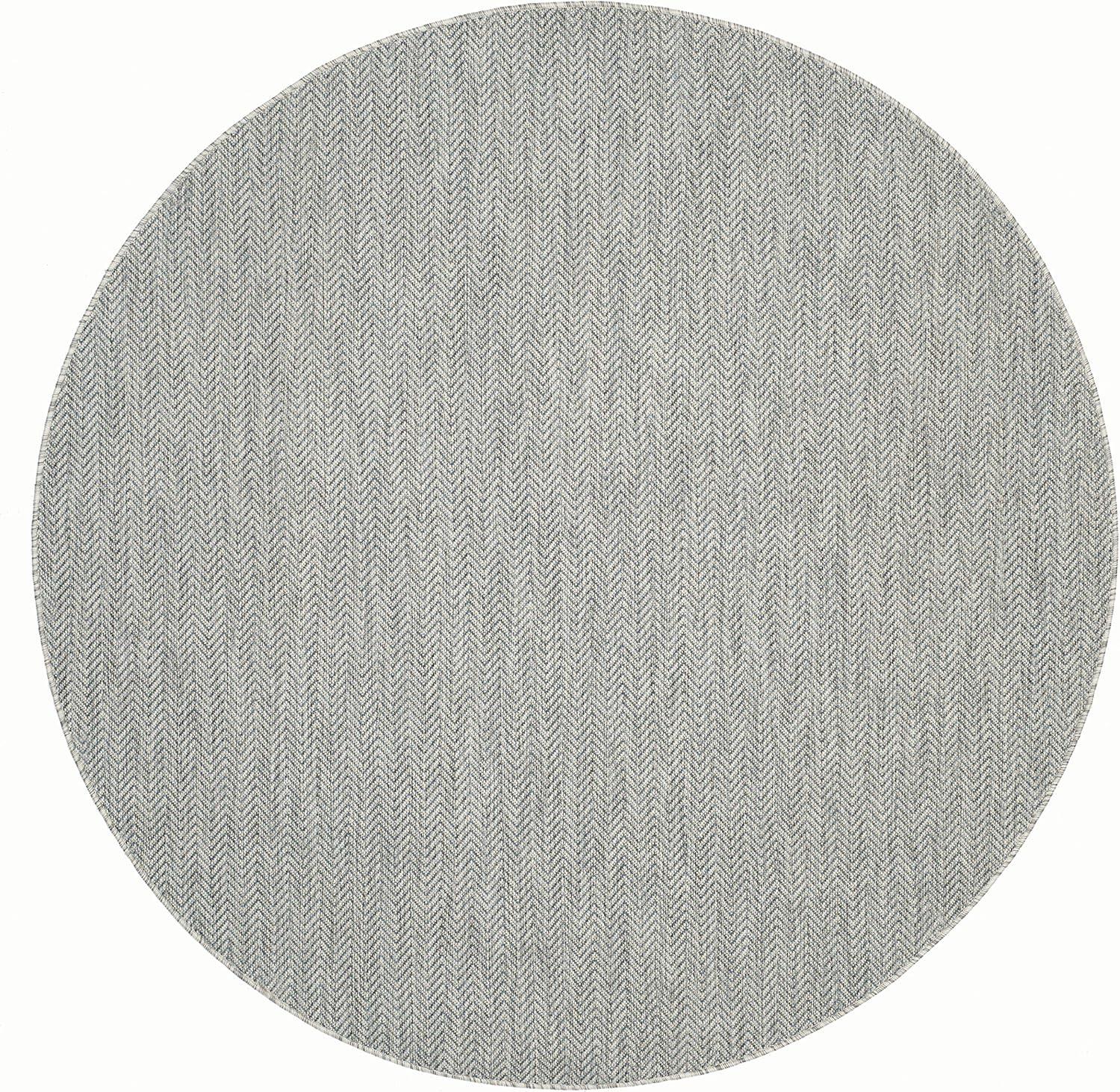 image:imageSAFAVIEH Washable Rug Outdoor Courtyard Collection 10 Square Black amp Beige NonShedding amp Easy Cleaning Ideal for Patio Backyard Mudroom CY802236621GreyNavy