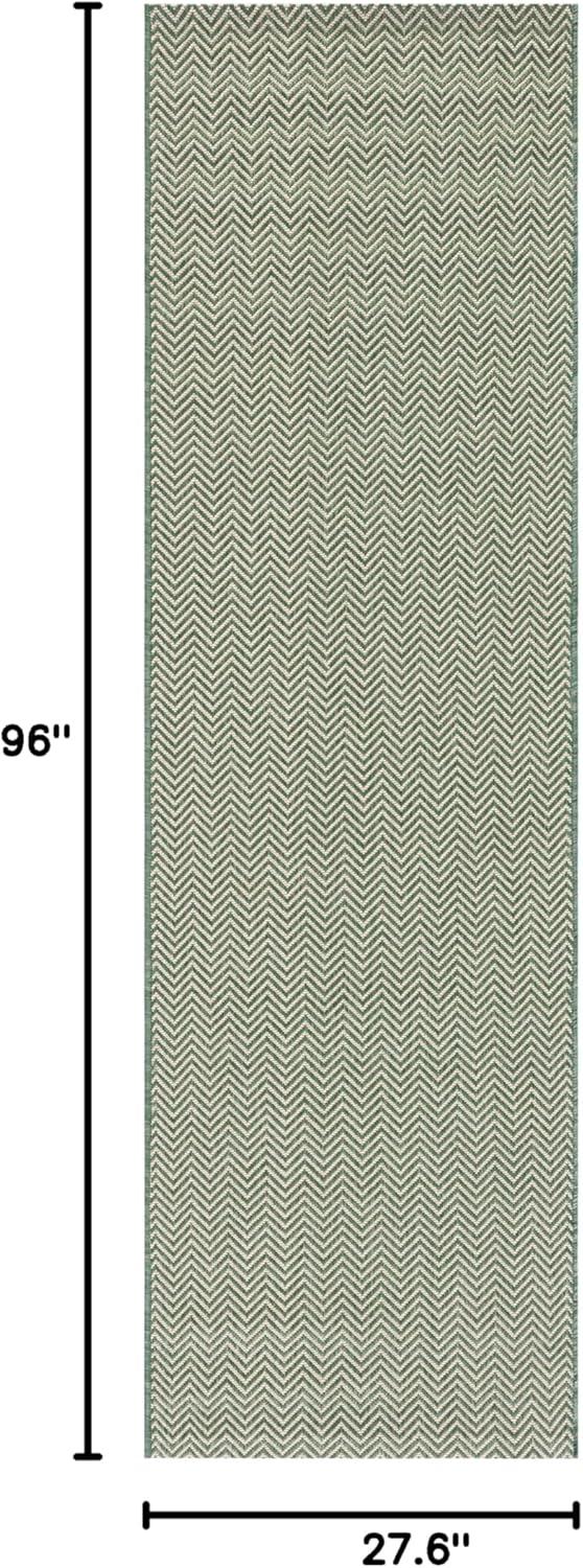image:imageSAFAVIEH Washable Rug Outdoor Courtyard Collection 10 Square Black amp Beige NonShedding amp Easy Cleaning Ideal for Patio Backyard Mudroom CY802236621Dark GreenBeige