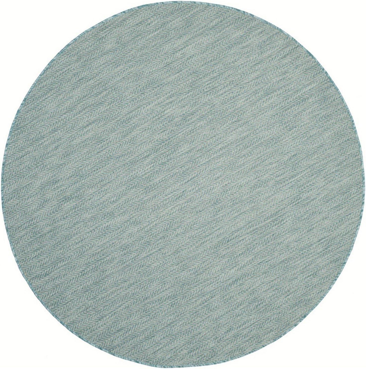 image:imageSAFAVIEH Washable Rug Outdoor Courtyard Collection 10 Square Black amp Beige NonShedding amp Easy Cleaning Ideal for Patio Backyard Mudroom CY802236621NaturalCream