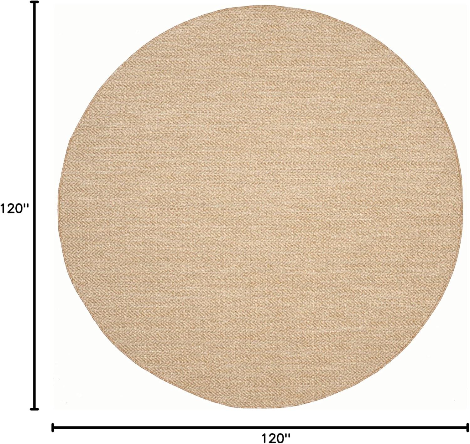 image:imageSAFAVIEH Washable Rug Outdoor Courtyard Collection 10 Square Black amp Beige NonShedding amp Easy Cleaning Ideal for Patio Backyard Mudroom CY802236621NaturalCream