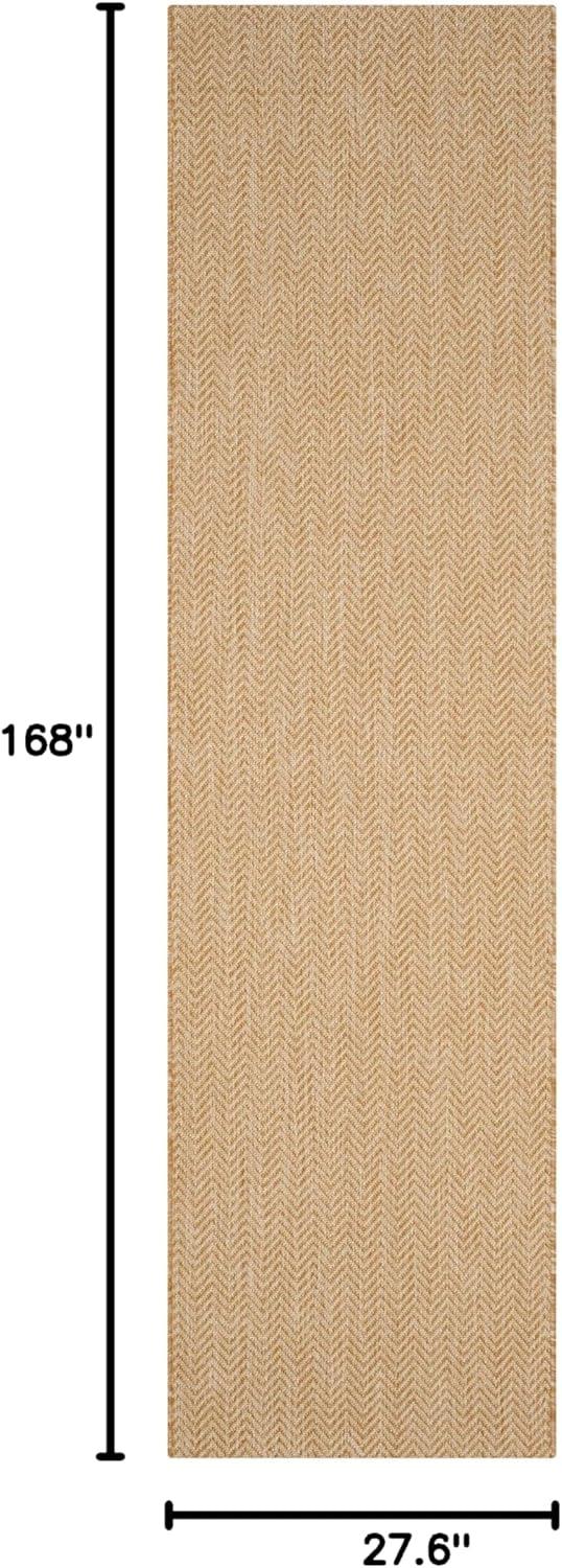 image:imageSAFAVIEH Washable Rug Outdoor Courtyard Collection 10 Square Black amp Beige NonShedding amp Easy Cleaning Ideal for Patio Backyard Mudroom CY802236621NaturalCream