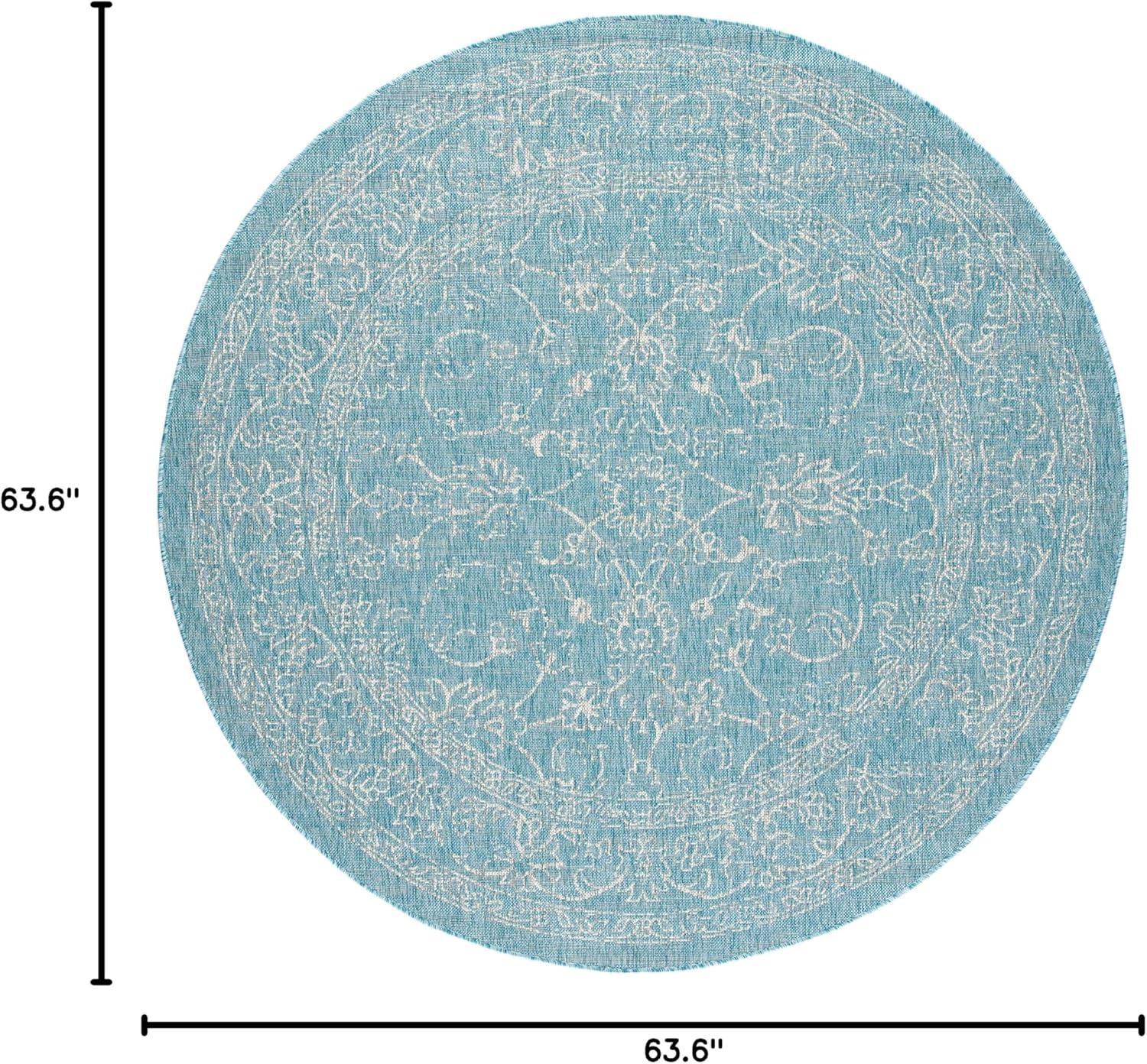 image:imageSAFAVIEH Washable Rug Outdoor Courtyard Collection 9 x 12 Aqua Blue amp Grey NonShedding amp Easy Cleaning Ideal for Patio Backyard Mudroom CY868037121AquaGrey
