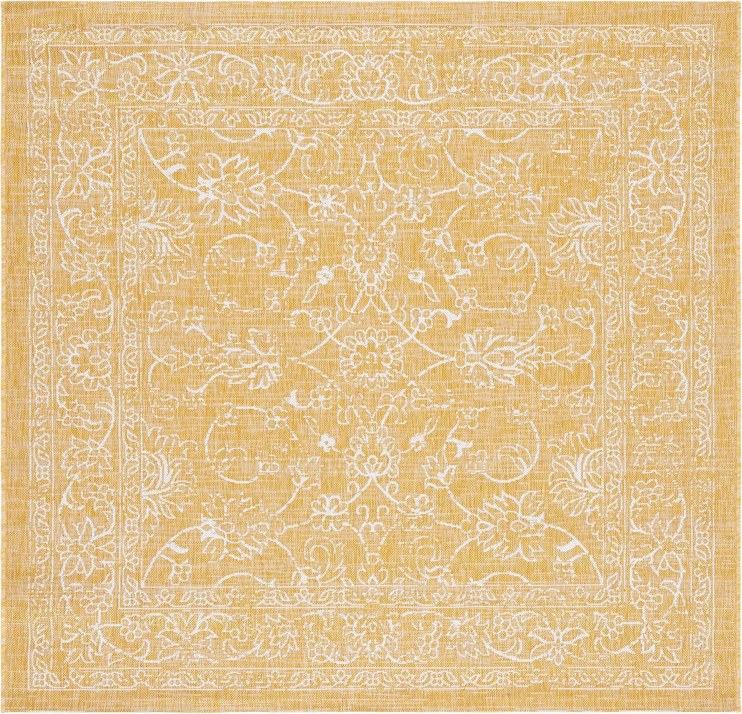 image:imageSAFAVIEH Washable Rug Outdoor Courtyard Collection 9 x 12 Aqua Blue amp Grey NonShedding amp Easy Cleaning Ideal for Patio Backyard Mudroom CY868037121GoldIvory