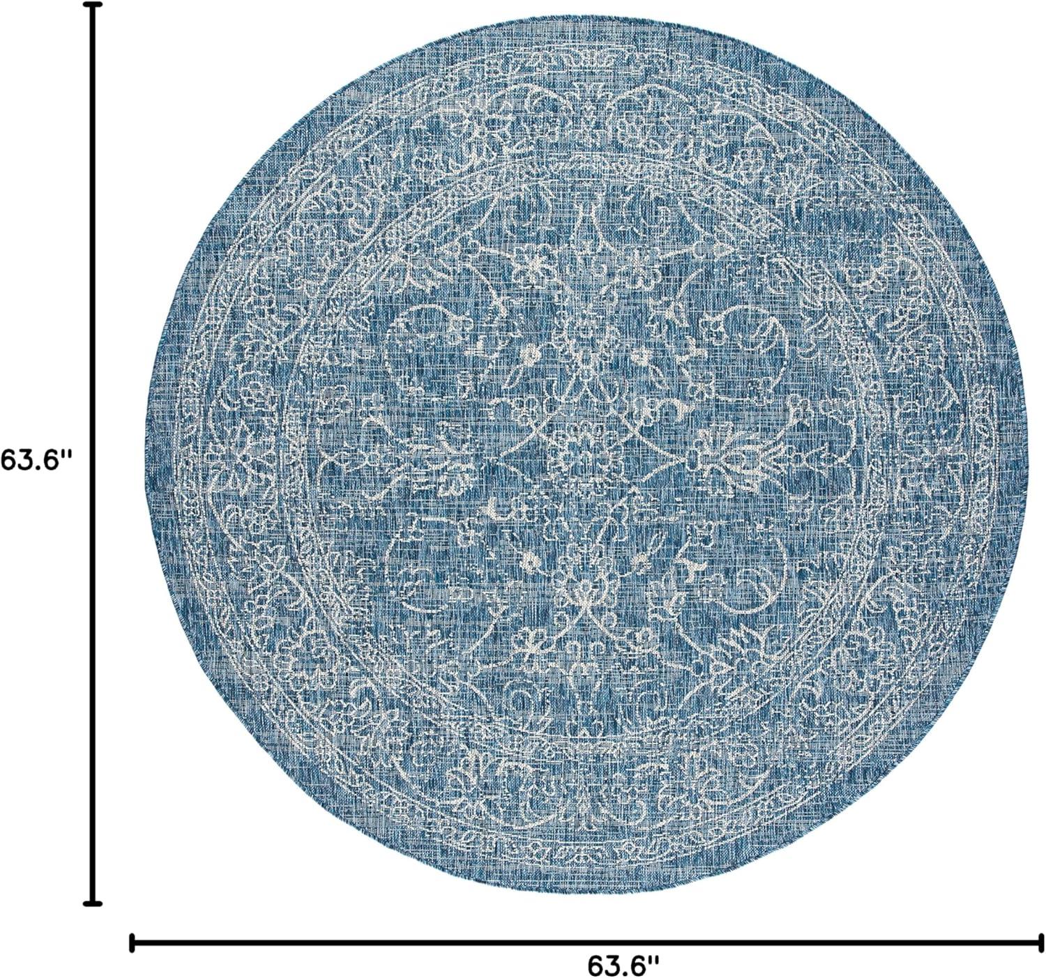 image:imageSAFAVIEH Washable Rug Outdoor Courtyard Collection 9 x 12 Aqua Blue amp Grey NonShedding amp Easy Cleaning Ideal for Patio Backyard Mudroom CY868037121NavyIvory