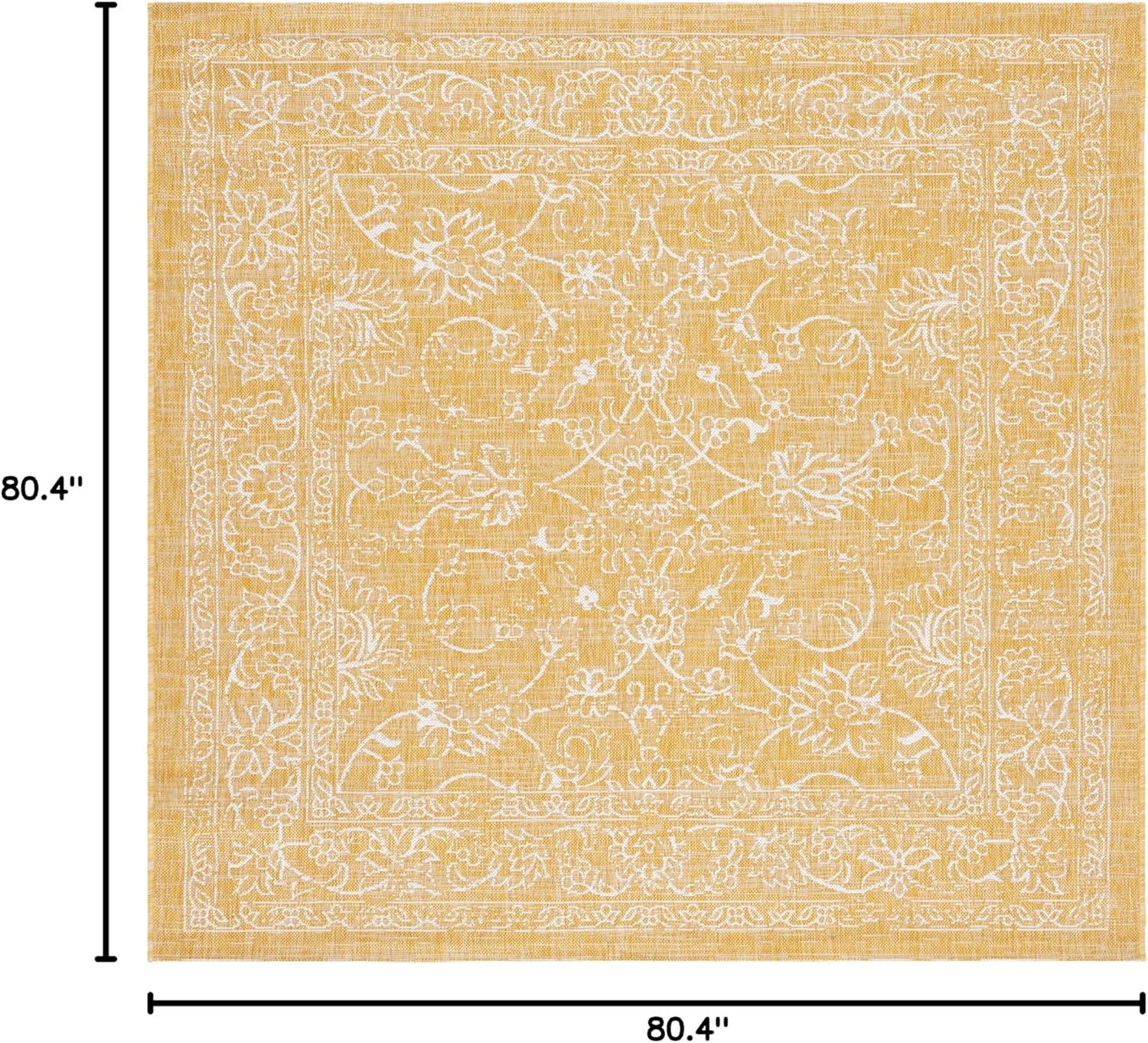image:imageSAFAVIEH Washable Rug Outdoor Courtyard Collection 9 x 12 Aqua Blue amp Grey NonShedding amp Easy Cleaning Ideal for Patio Backyard Mudroom CY868037121GoldIvory