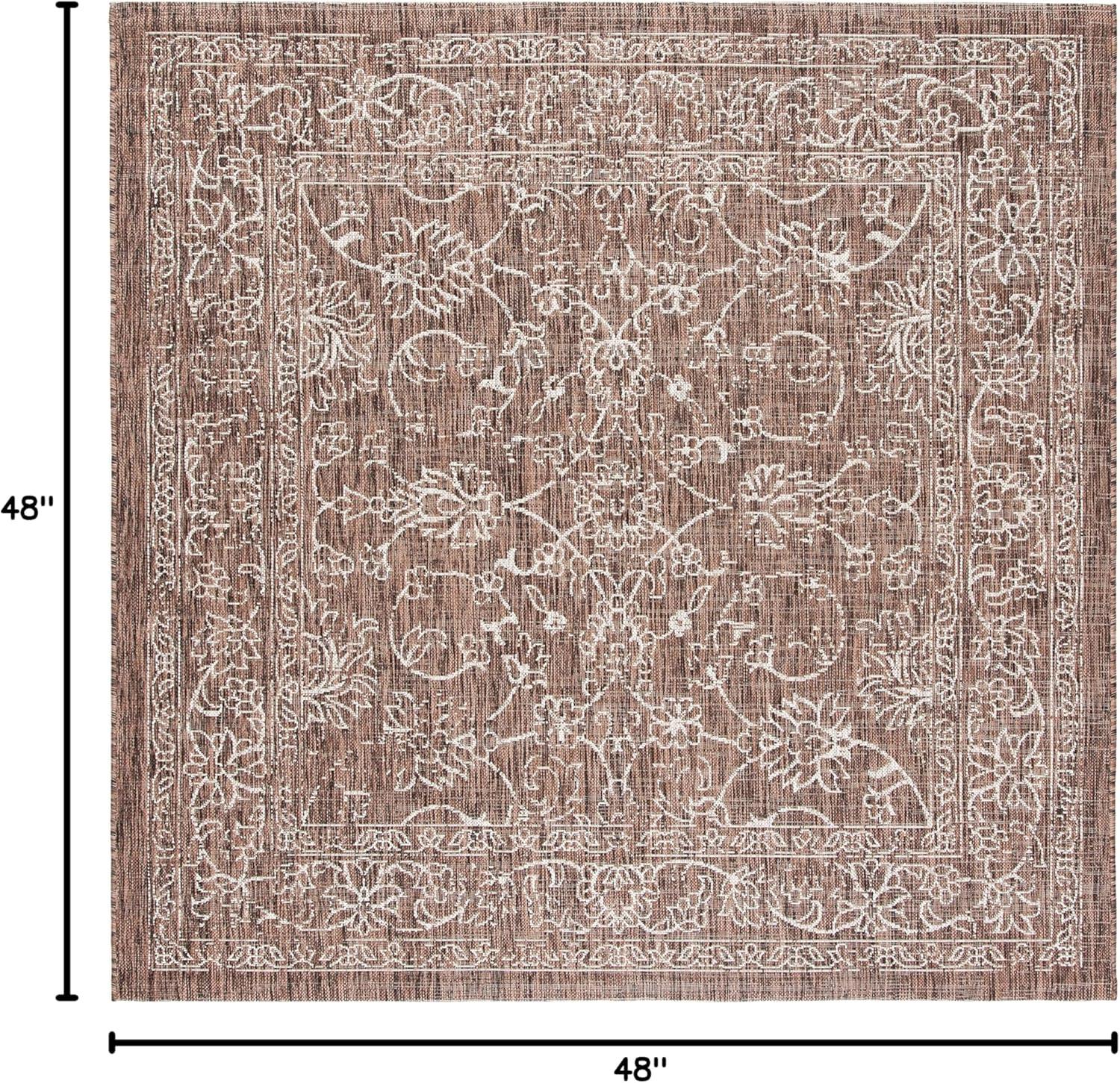 image:imageSAFAVIEH Washable Rug Outdoor Courtyard Collection 9 x 12 Aqua Blue amp Grey NonShedding amp Easy Cleaning Ideal for Patio Backyard Mudroom CY868037121BrownIvory