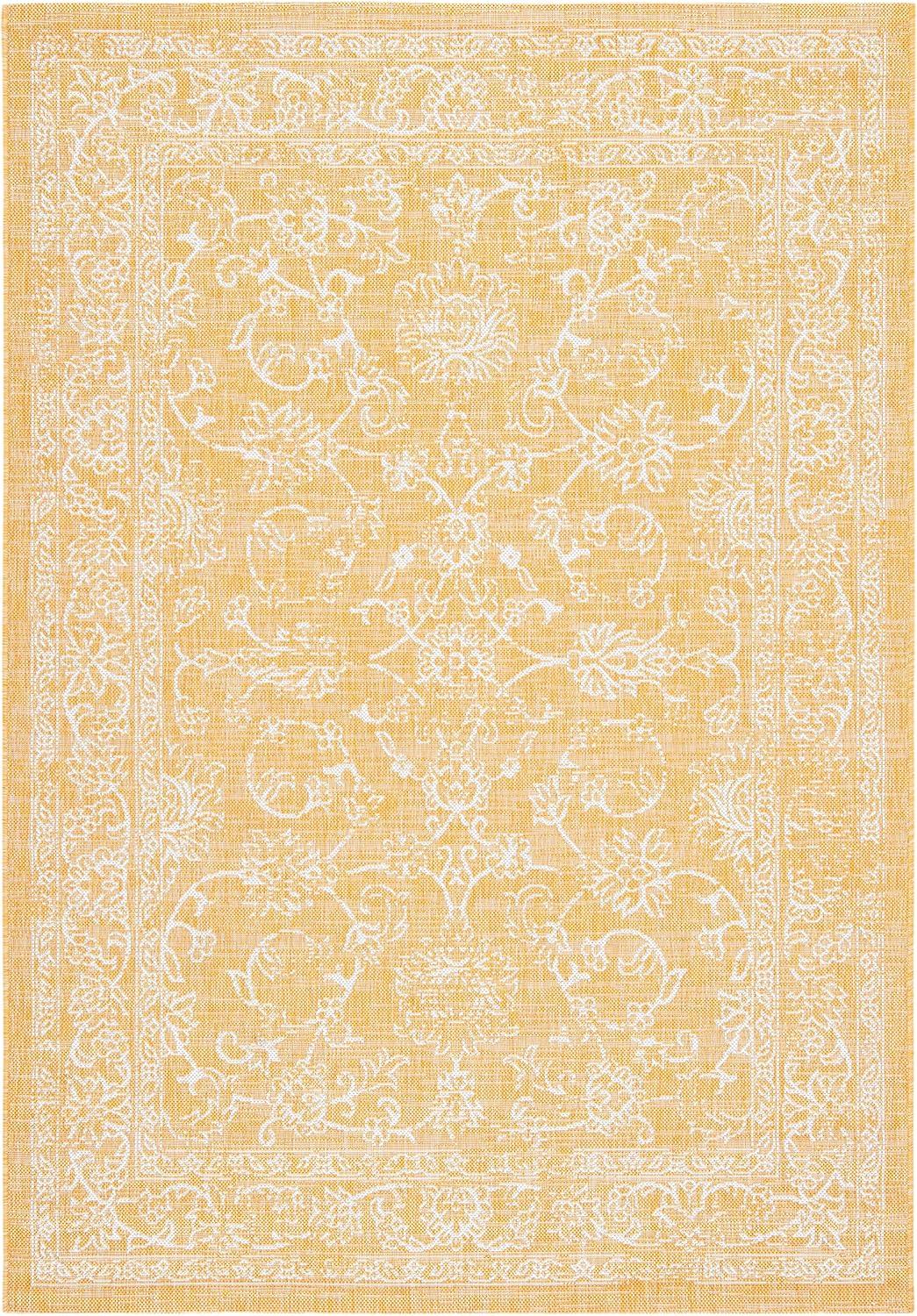 image:imageSAFAVIEH Washable Rug Outdoor Courtyard Collection 9 x 12 Aqua Blue amp Grey NonShedding amp Easy Cleaning Ideal for Patio Backyard Mudroom CY868037121GoldIvory