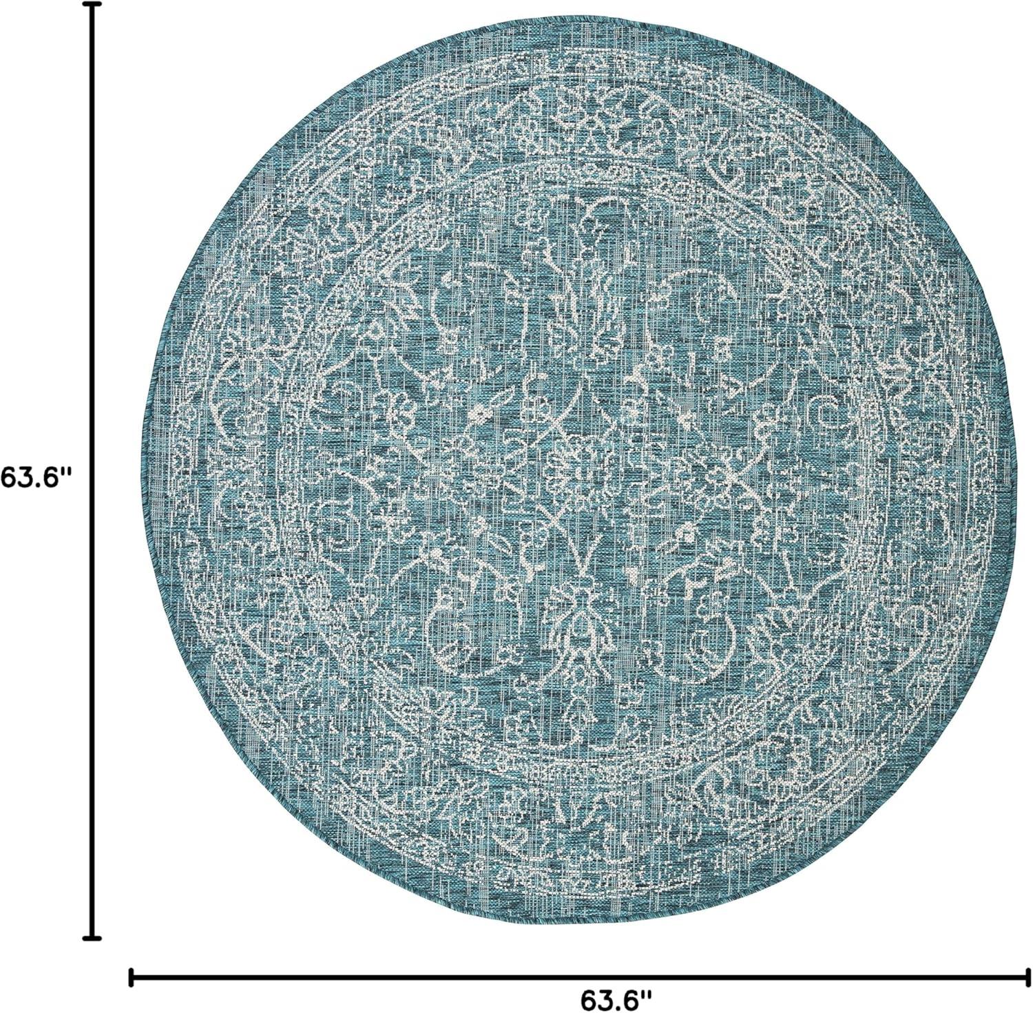 image:imageSAFAVIEH Washable Rug Outdoor Courtyard Collection 9 x 12 Aqua Blue amp Grey NonShedding amp Easy Cleaning Ideal for Patio Backyard Mudroom CY868037121Turquoise