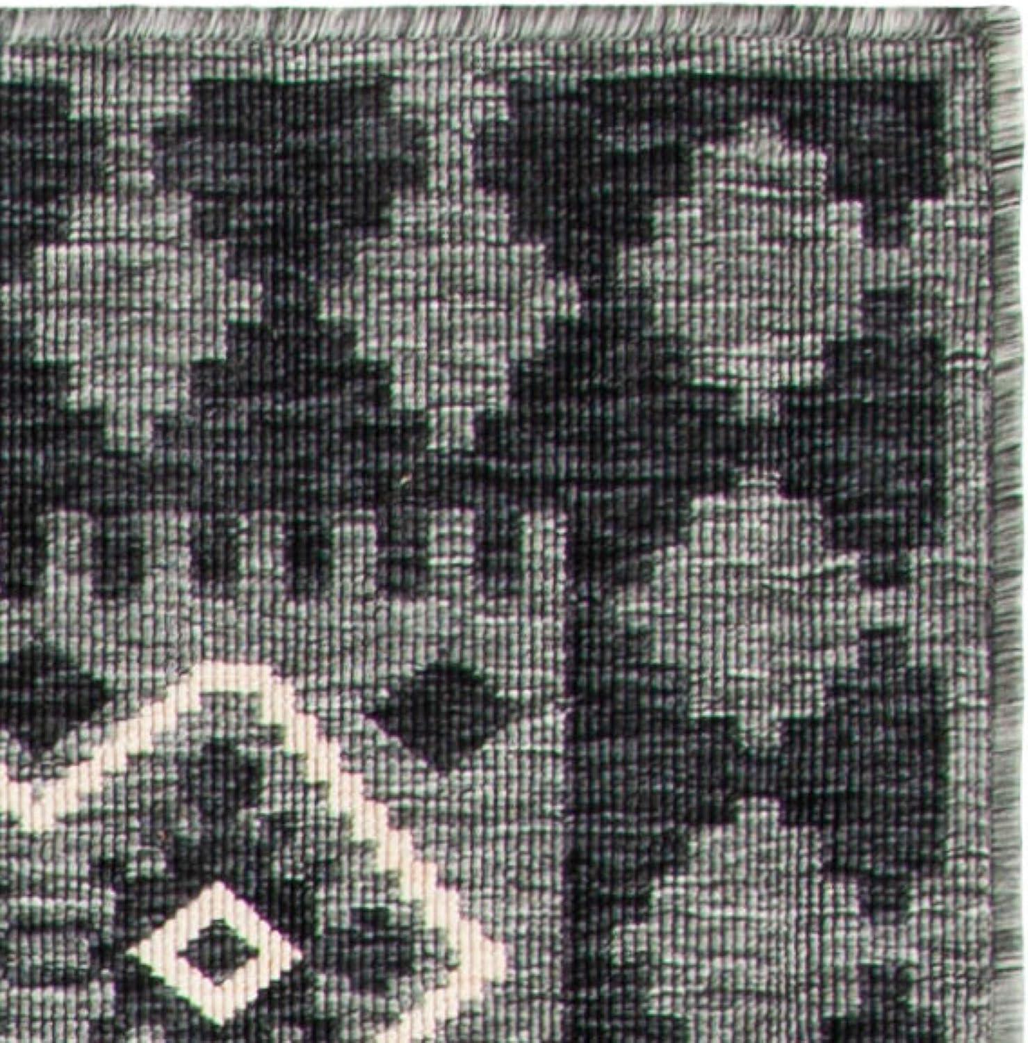 image:imageSAFAVIEH Washable Rug Outdoor Veranda Collection 9 x 12 Ivory amp Charcoal NonShedding amp Easy to Clean Ideal for Patio Backyard Mudroom VER0993435IvoryCharcoal
