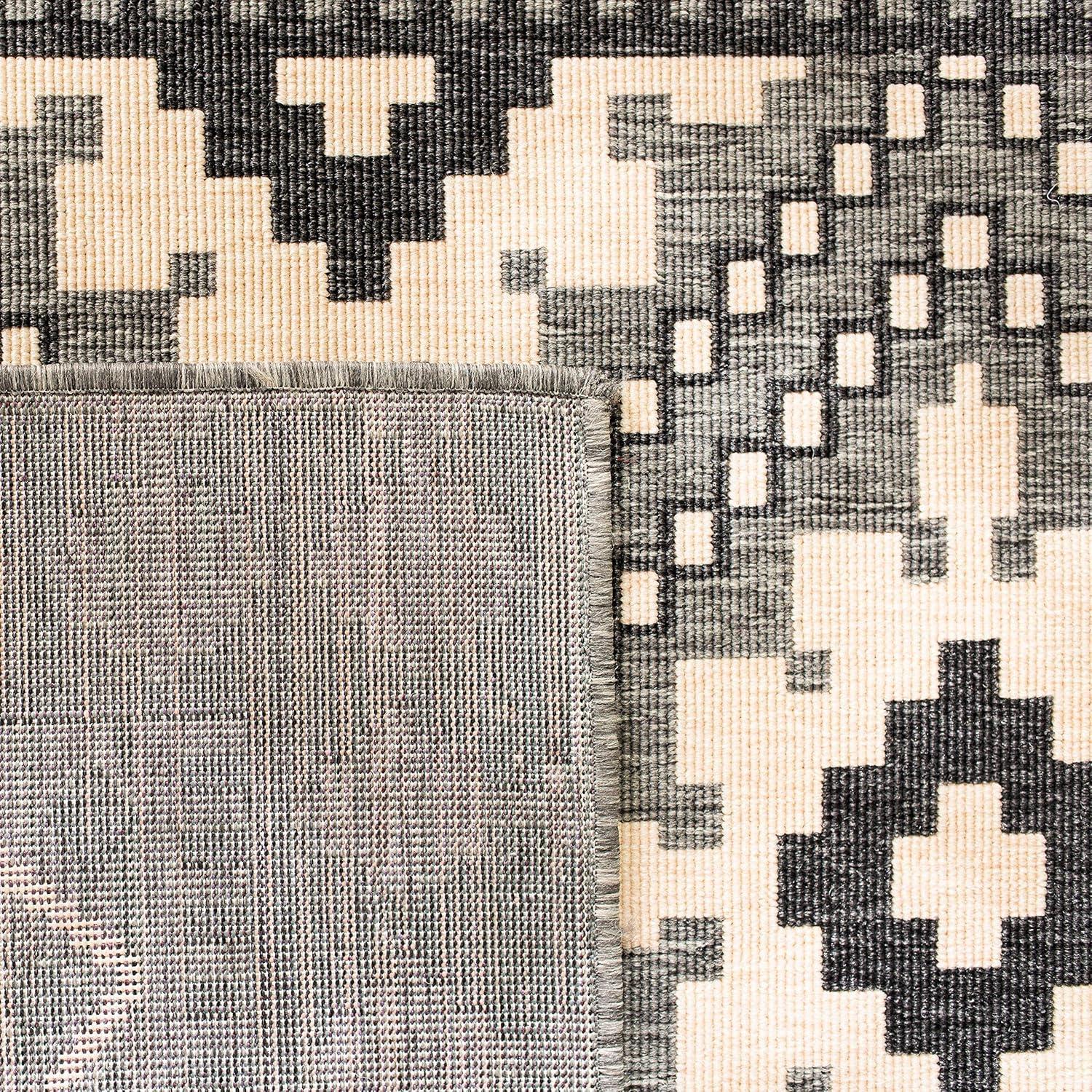 image:imageSAFAVIEH Washable Rug Outdoor Veranda Collection 9 x 12 Ivory amp Charcoal NonShedding amp Easy to Clean Ideal for Patio Backyard Mudroom VER0993435IvoryCharcoal