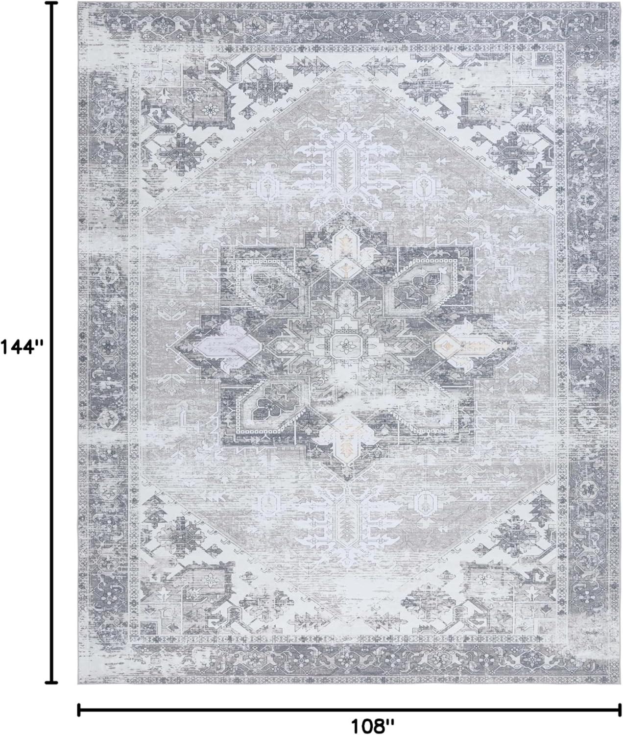 image:imageSAFAVIEH Washable Rug Tucson Collection 6 x 9 Dark Sage amp Ivory Slip Resistant amp Easy to Clean Ideal for Living Room Bedroom Dining Space TSN102FSageIvory