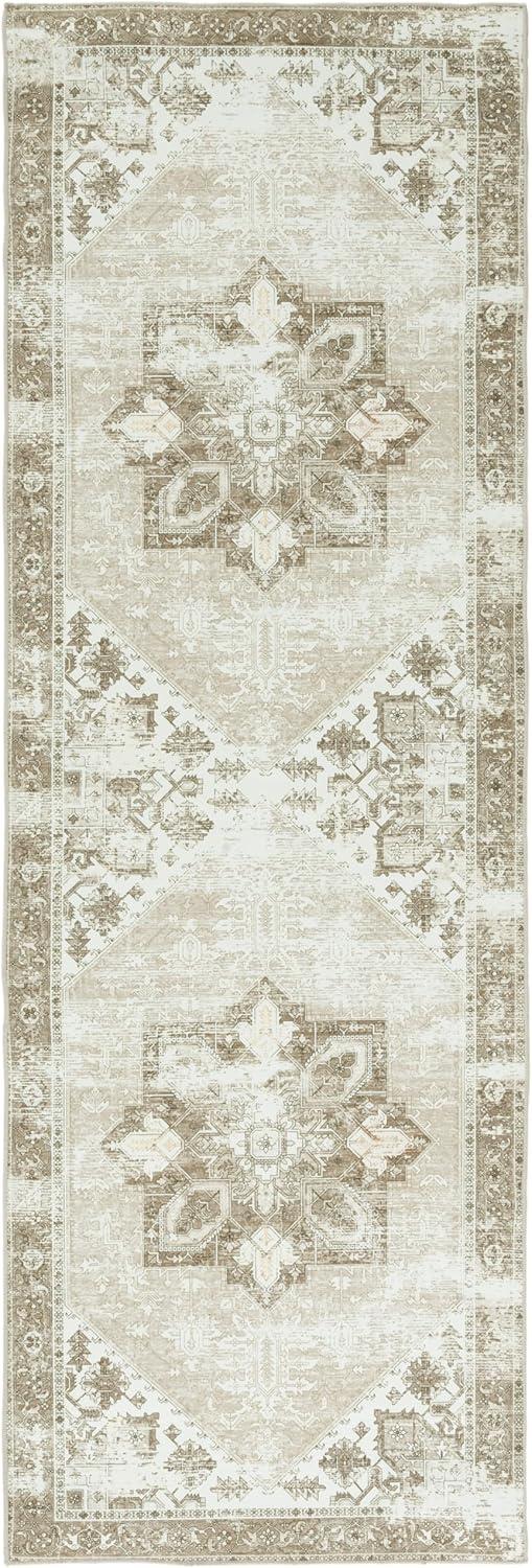 image:imageSAFAVIEH Washable Rug Tucson Collection 6 x 9 Dark Sage amp Ivory Slip Resistant amp Easy to Clean Ideal for Living Room Bedroom Dining Space TSN102FSageIvory