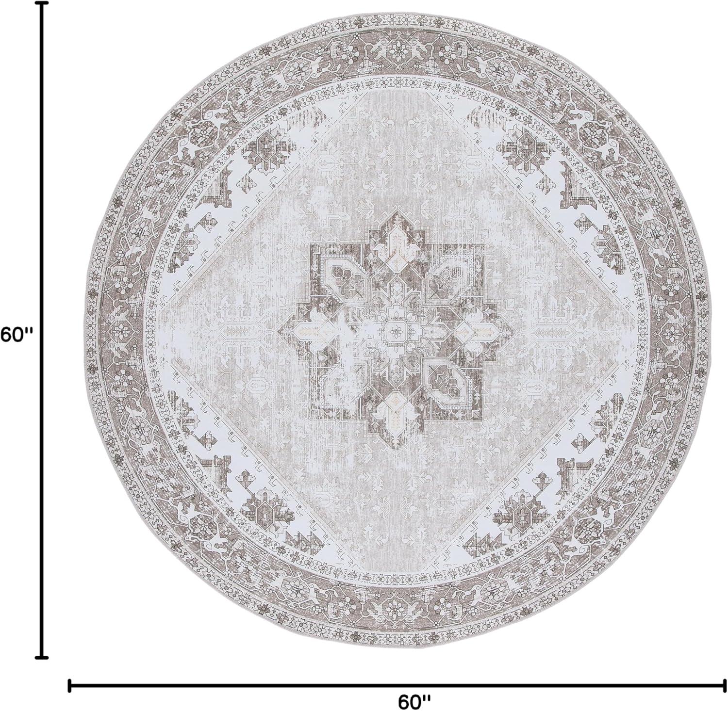 image:imageSAFAVIEH Washable Rug Tucson Collection 6 x 9 Dark Sage amp Ivory Slip Resistant amp Easy to Clean Ideal for Living Room Bedroom Dining Space TSN102FSageIvory