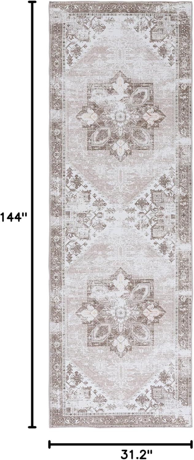 image:imageSAFAVIEH Washable Rug Tucson Collection 6 x 9 Dark Sage amp Ivory Slip Resistant amp Easy to Clean Ideal for Living Room Bedroom Dining Space TSN102FSageIvory