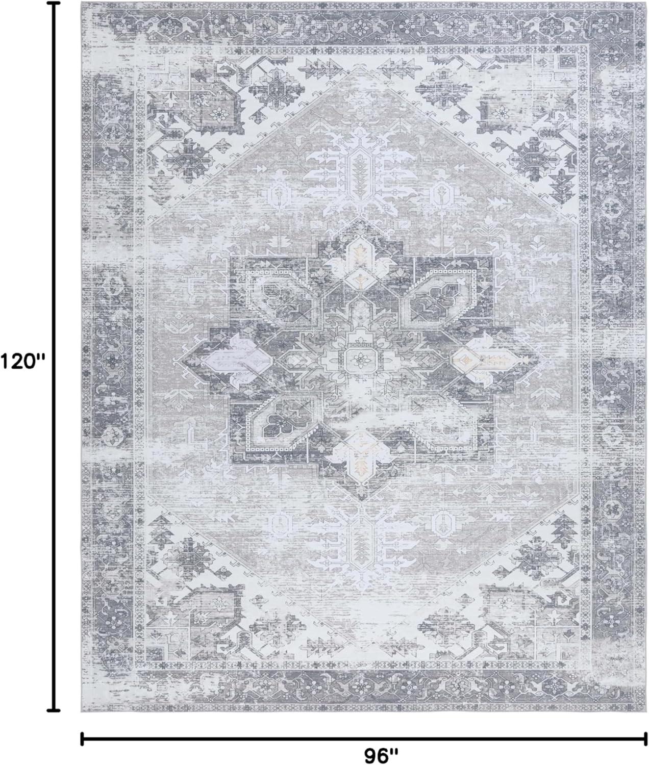 image:imageSAFAVIEH Washable Rug Tucson Collection 6 x 9 Dark Sage amp Ivory Slip Resistant amp Easy to Clean Ideal for Living Room Bedroom Dining Space TSN102FSageIvory