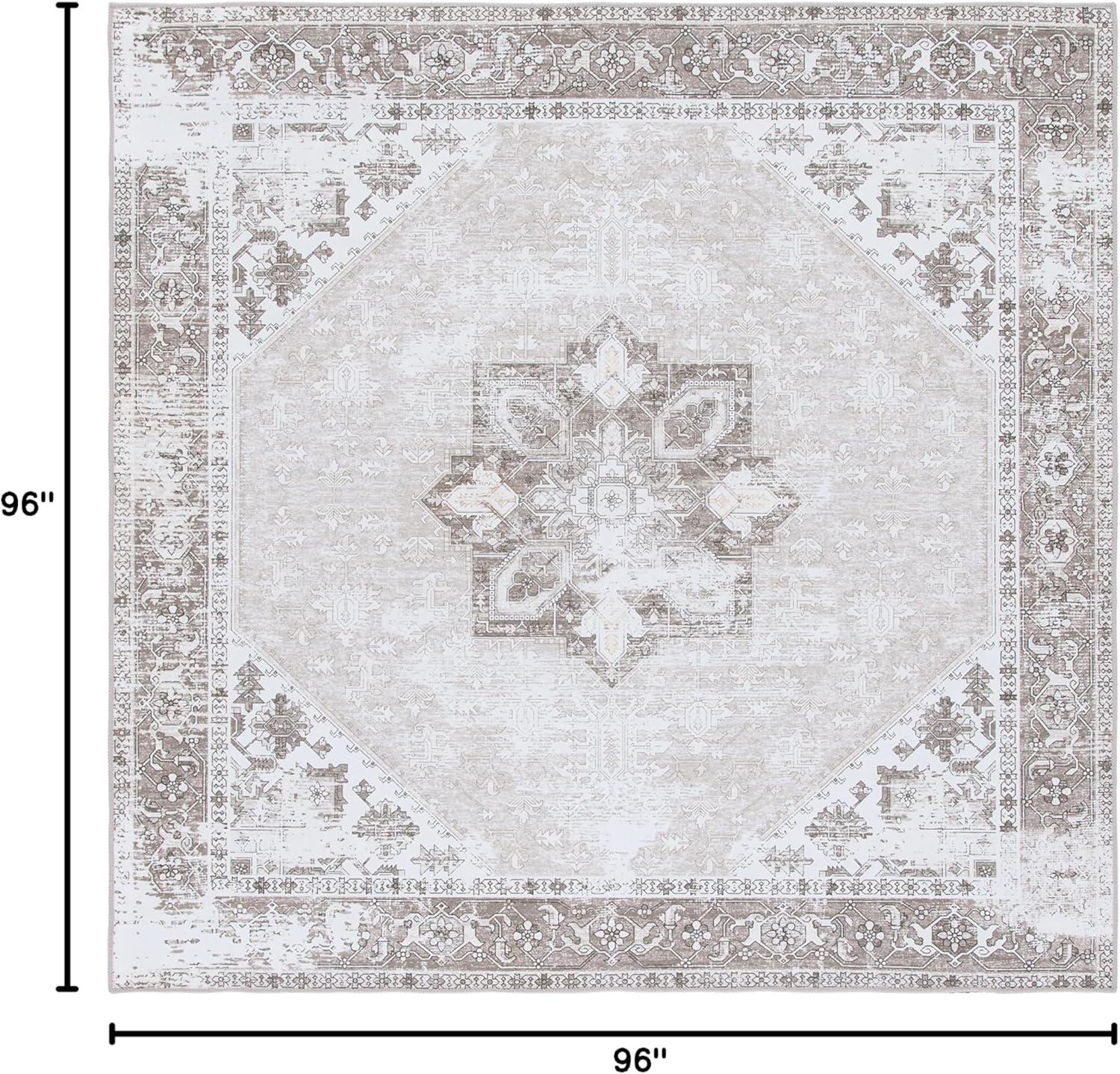 image:imageSAFAVIEH Washable Rug Tucson Collection 6 x 9 Dark Sage amp Ivory Slip Resistant amp Easy to Clean Ideal for Living Room Bedroom Dining Space TSN102FSageIvory