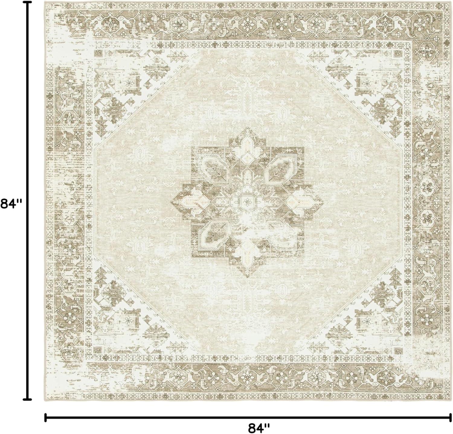 image:imageSAFAVIEH Washable Rug Tucson Collection 6 x 9 Dark Sage amp Ivory Slip Resistant amp Easy to Clean Ideal for Living Room Bedroom Dining Space TSN102FSageIvory