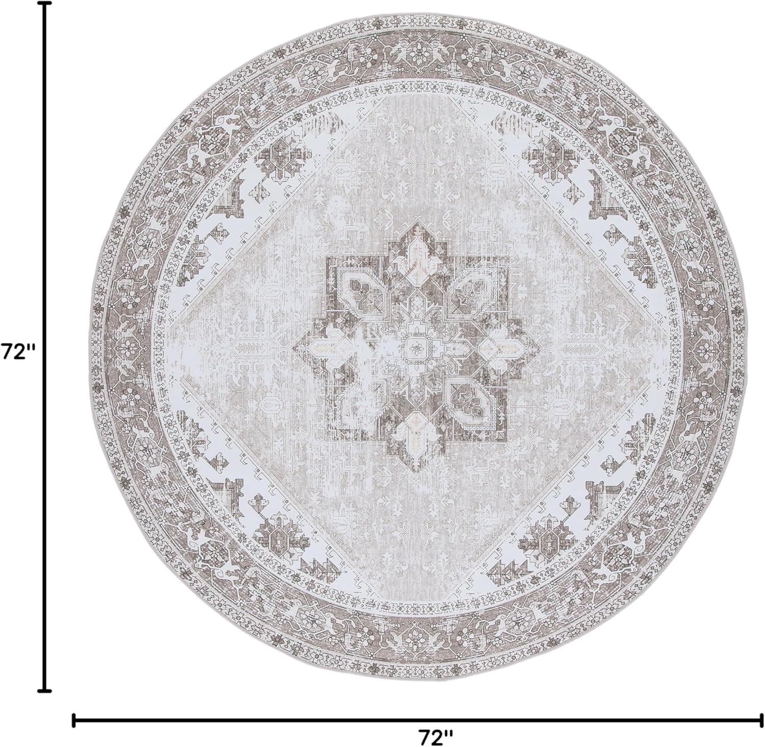 image:imageSAFAVIEH Washable Rug Tucson Collection 6 x 9 Dark Sage amp Ivory Slip Resistant amp Easy to Clean Ideal for Living Room Bedroom Dining Space TSN102FSageIvory