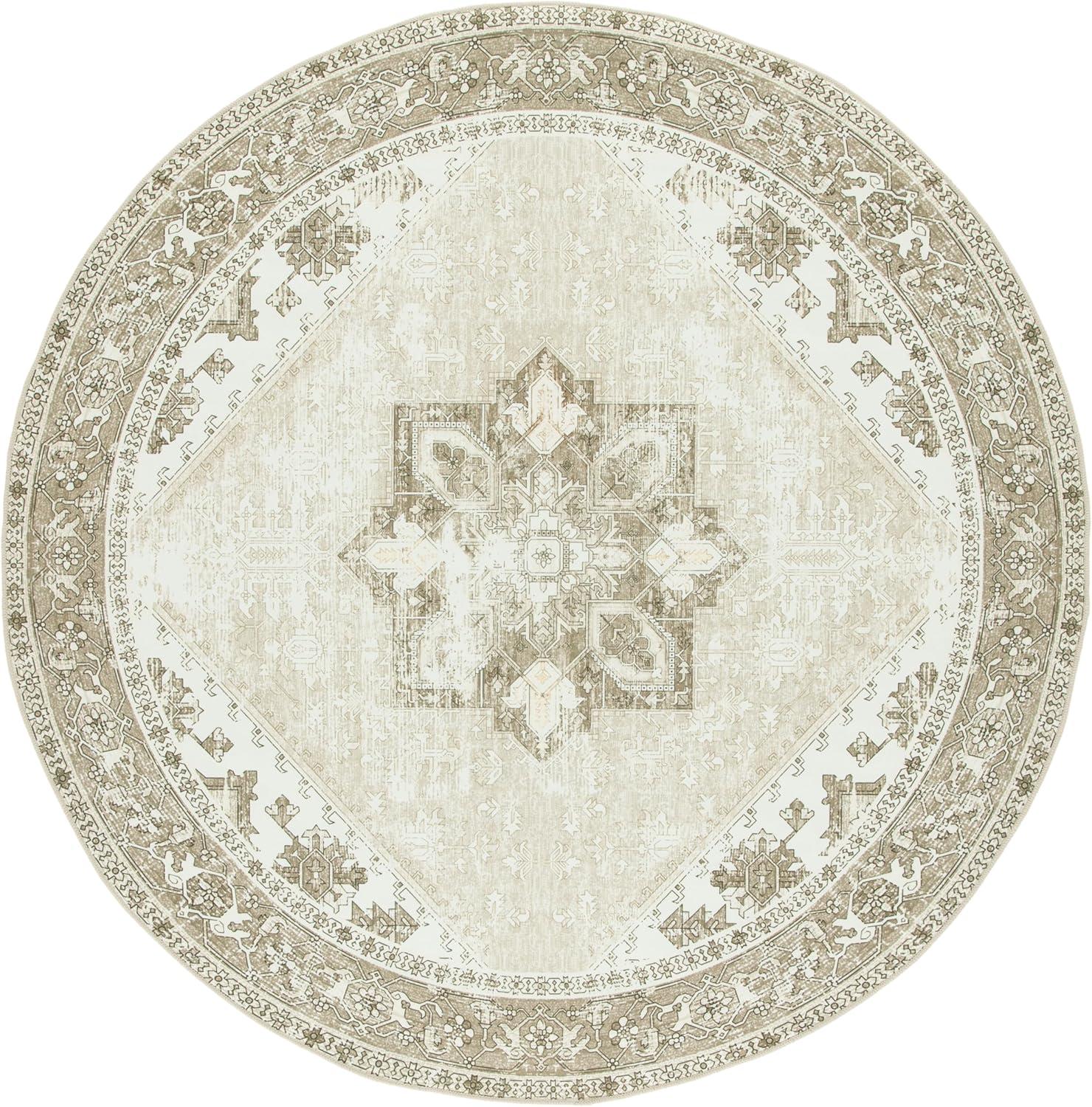 image:imageSAFAVIEH Washable Rug Tucson Collection 6 x 9 Dark Sage amp Ivory Slip Resistant amp Easy to Clean Ideal for Living Room Bedroom Dining Space TSN102FSageIvory