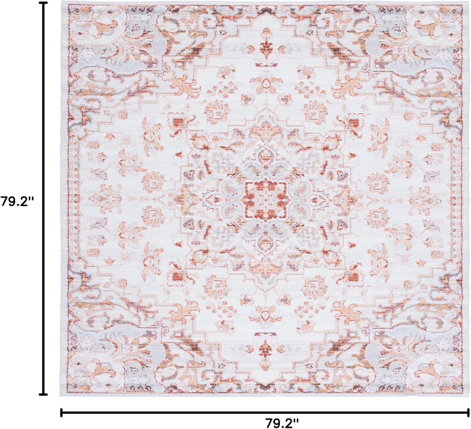 image:imageSAFAVIEH Washable Rug Tucson Collection 8 x 10 Beige amp Grey Slip Resistant amp Easy to Clean Ideal for Living Room Bedroom Dining Space TSN103BBeigeGrey
