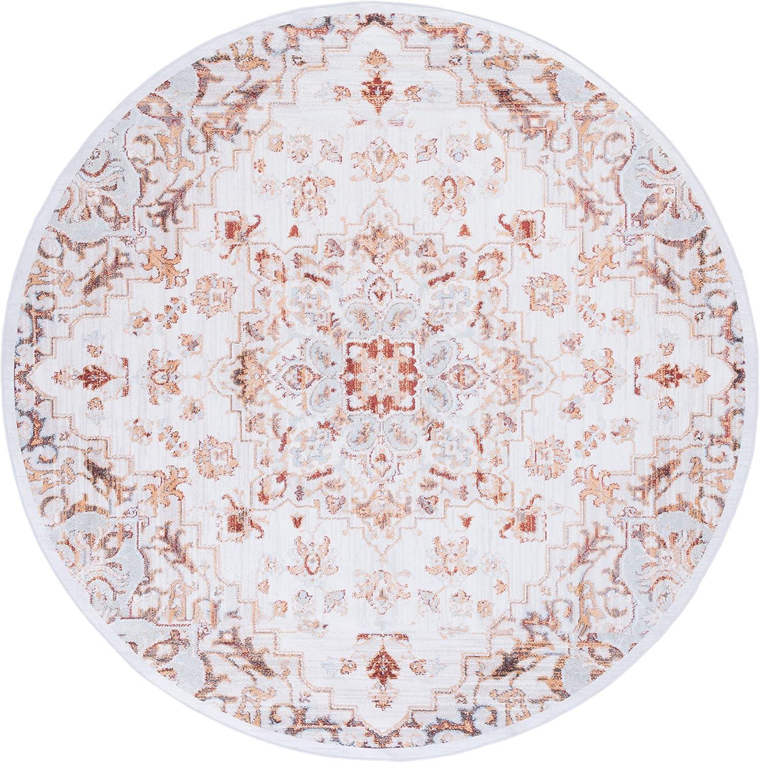 image:imageSAFAVIEH Washable Rug Tucson Collection 8 x 10 Beige amp Grey Slip Resistant amp Easy to Clean Ideal for Living Room Bedroom Dining Space TSN103BBeigeGrey