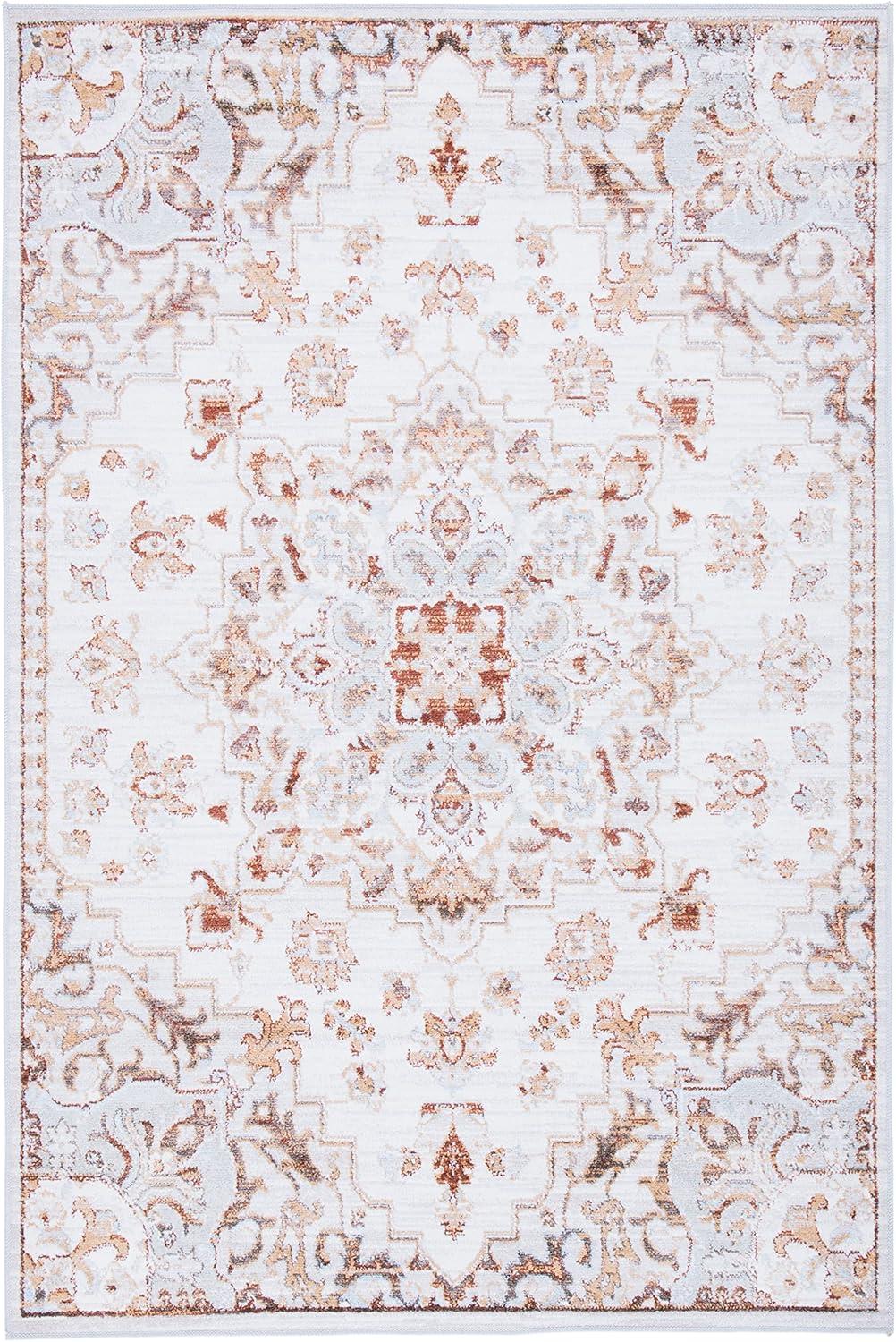 image:imageSAFAVIEH Washable Rug Tucson Collection 8 x 10 Beige amp Grey Slip Resistant amp Easy to Clean Ideal for Living Room Bedroom Dining Space TSN103BBeigeGrey