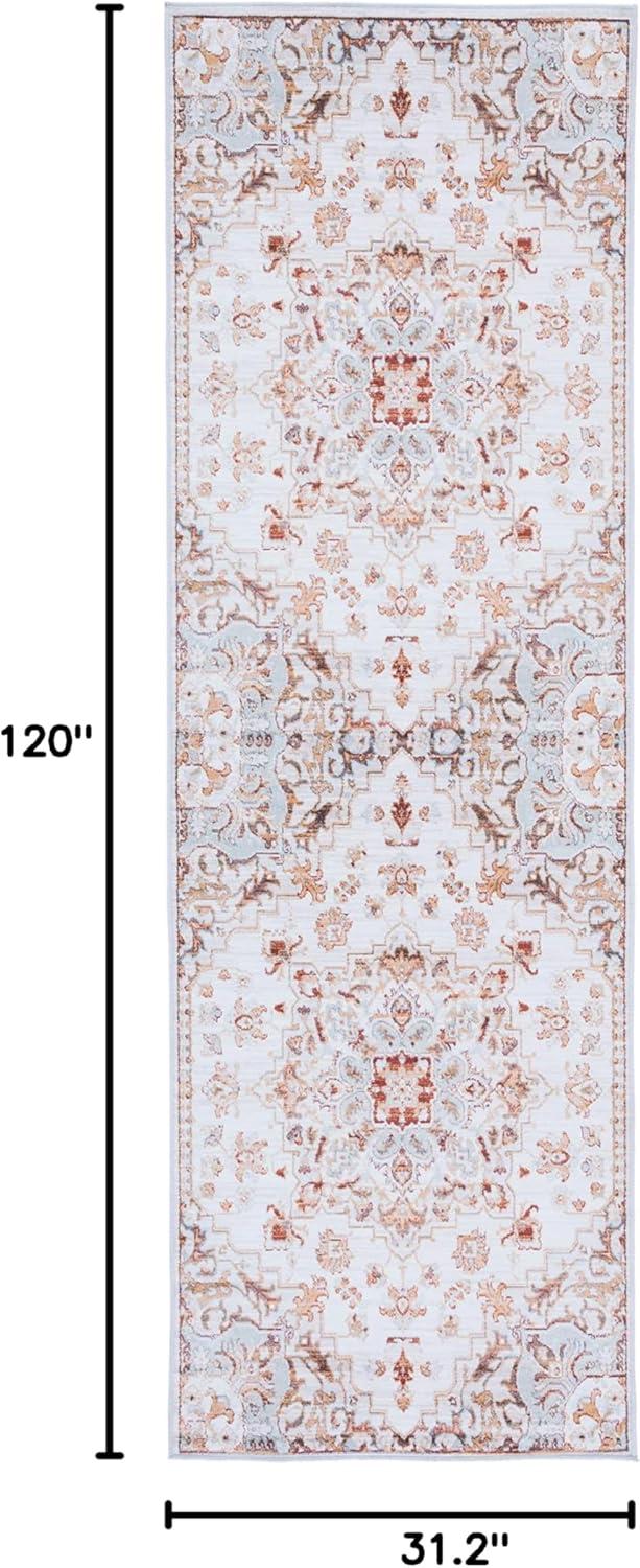 image:imageSAFAVIEH Washable Rug Tucson Collection 8 x 10 Beige amp Grey Slip Resistant amp Easy to Clean Ideal for Living Room Bedroom Dining Space TSN103BBeigeGrey