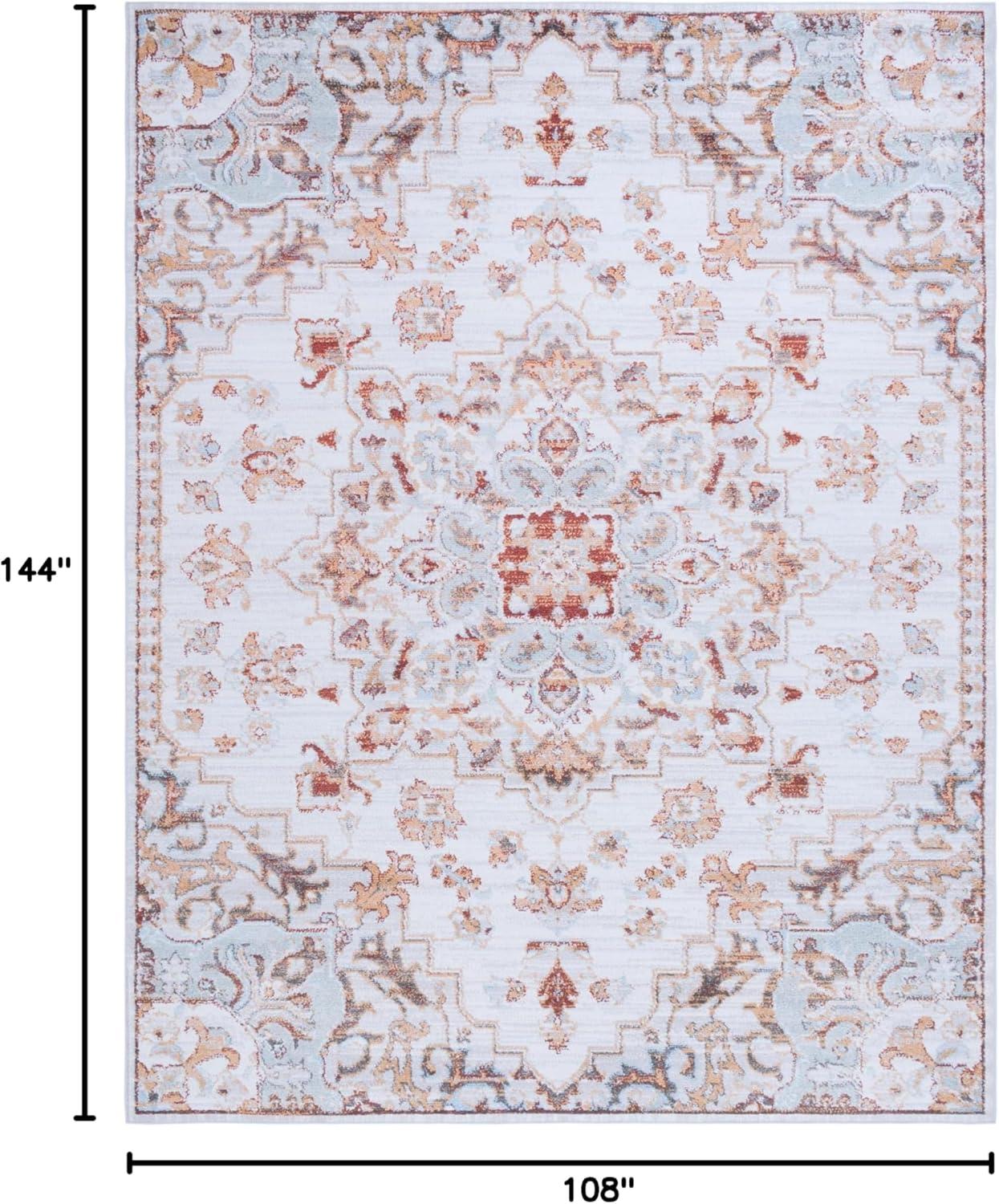 image:imageSAFAVIEH Washable Rug Tucson Collection 8 x 10 Beige amp Grey Slip Resistant amp Easy to Clean Ideal for Living Room Bedroom Dining Space TSN103BBeigeGrey