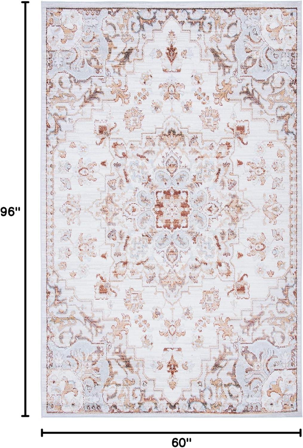 image:imageSAFAVIEH Washable Rug Tucson Collection 8 x 10 Beige amp Grey Slip Resistant amp Easy to Clean Ideal for Living Room Bedroom Dining Space TSN103BBeigeGrey