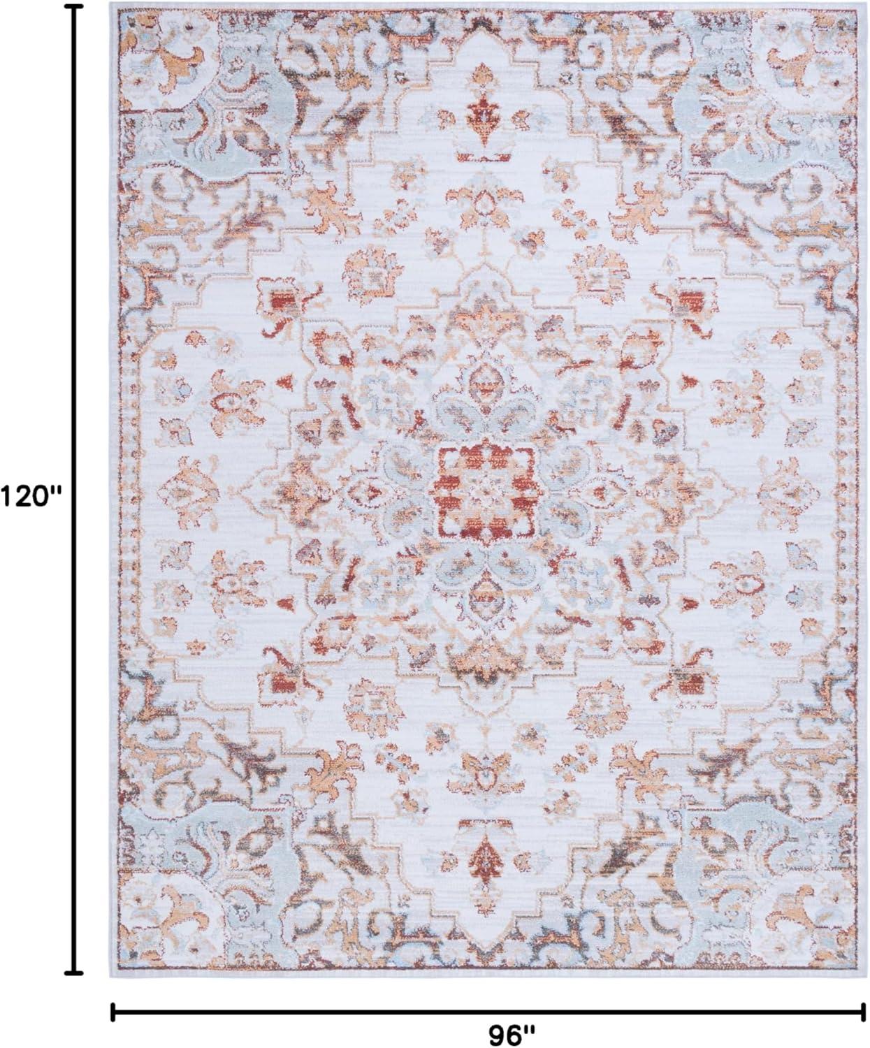 image:imageSAFAVIEH Washable Rug Tucson Collection 8 x 10 Beige amp Grey Slip Resistant amp Easy to Clean Ideal for Living Room Bedroom Dining Space TSN103BBeigeGrey
