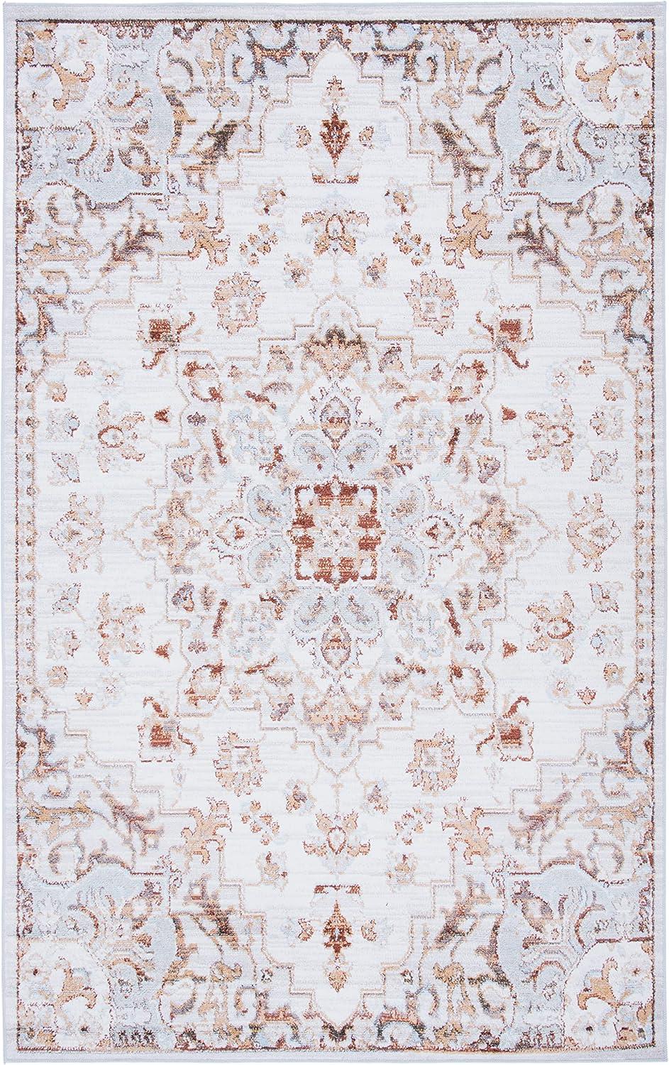 image:imageSAFAVIEH Washable Rug Tucson Collection 8 x 10 Beige amp Grey Slip Resistant amp Easy to Clean Ideal for Living Room Bedroom Dining Space TSN103BBeigeGrey