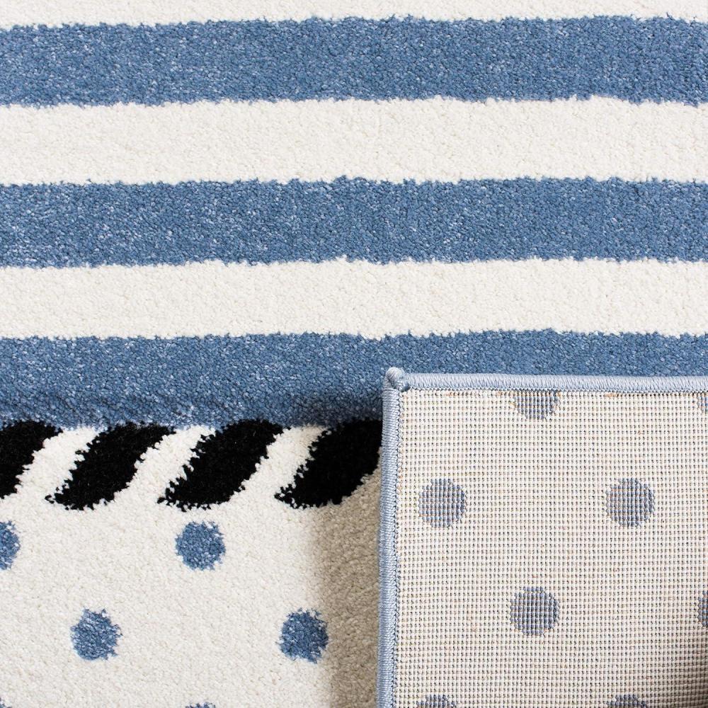 image:imageSAFAVIEH Carousel Kids Collection Accent Rug  4 x 6 Ivory amp Navy NonShedding amp Easy Care Ideal for High Traffic Areas for Boys amp Girls in Playroom Nursery Bedroom CRK124AIvoryNavy
