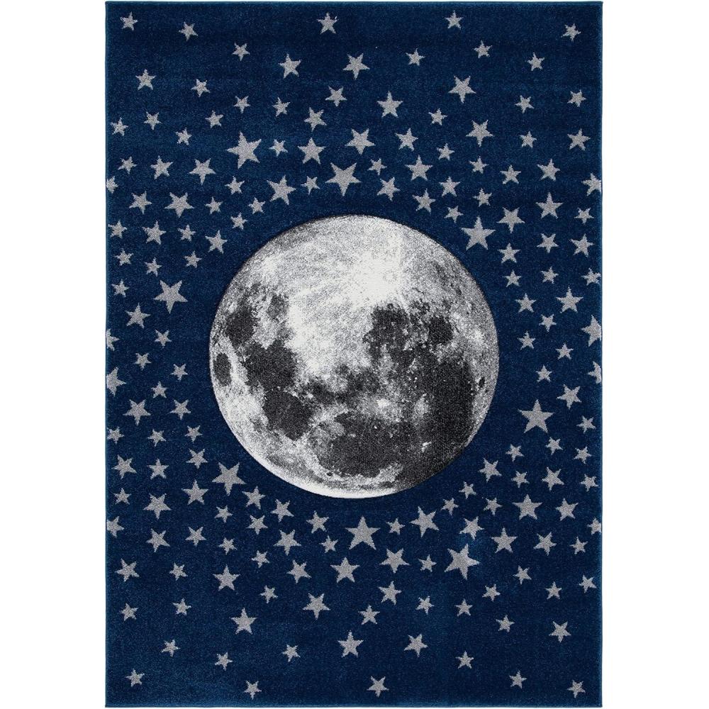 image:imageSAFAVIEH Carousel Kids Collection Area Rug 53 x 76 Light Grey amp White NonShedding amp Easy Care Ideal for High Traffic Areas for Boys amp Girls in Playroom Nursery Bedroom CRK135FNavyGrey