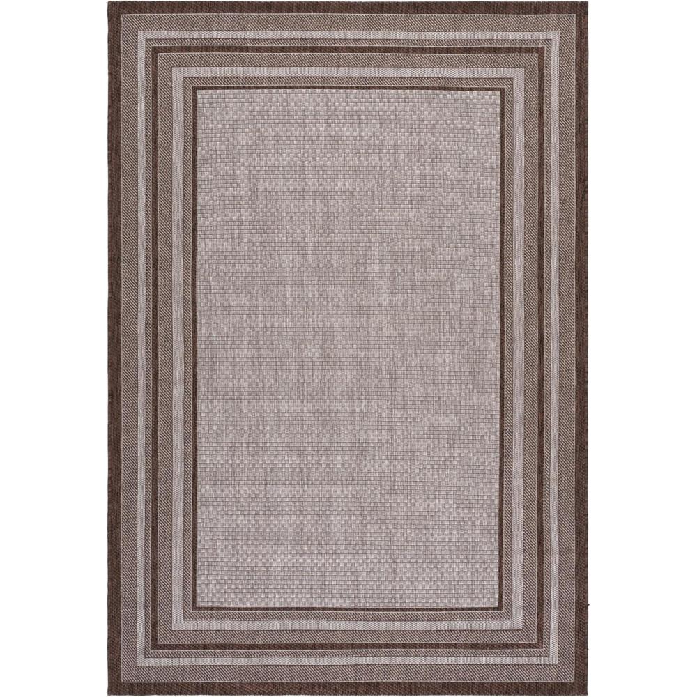 image:imageSAFAVIEH Courtyard Collection 8 x 10 Natural Black CY8475 Indoor Outdoor Patio Backyard Mudroom Area RugGreyBrown