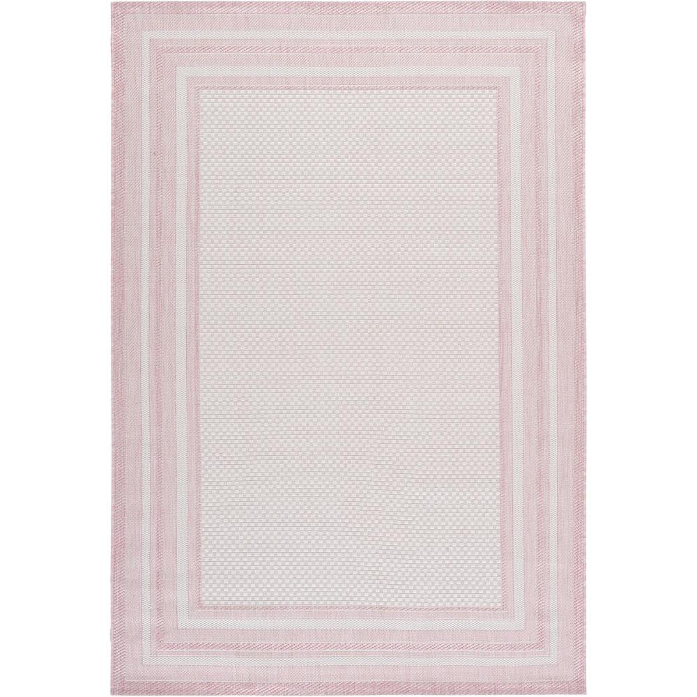 image:imageSAFAVIEH Courtyard Collection 8 x 10 Natural  Black CY8475 Indoor Outdoor Patio Backyard Mudroom Area RugIvoryPink