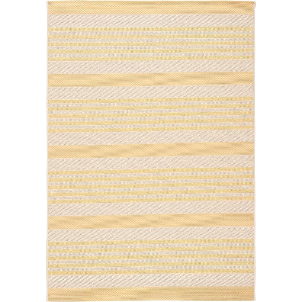 image:imageSAFAVIEH Courtyard Collection 8 x 11 BeigeSweet Pea CY6062 Stripe Indoor Outdoor Waterproof EasyCleaning Patio Backyard Mudroom AreaRugGoldBeige