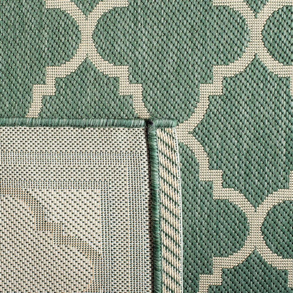 image:imageSAFAVIEH Courtyard Collection 8 x 11 NavyBeige CY6918 Trellis Indoor Outdoor Splashproof Easy Scrubbing Patio Backyard Mudroom Area RugDark GreenBeige