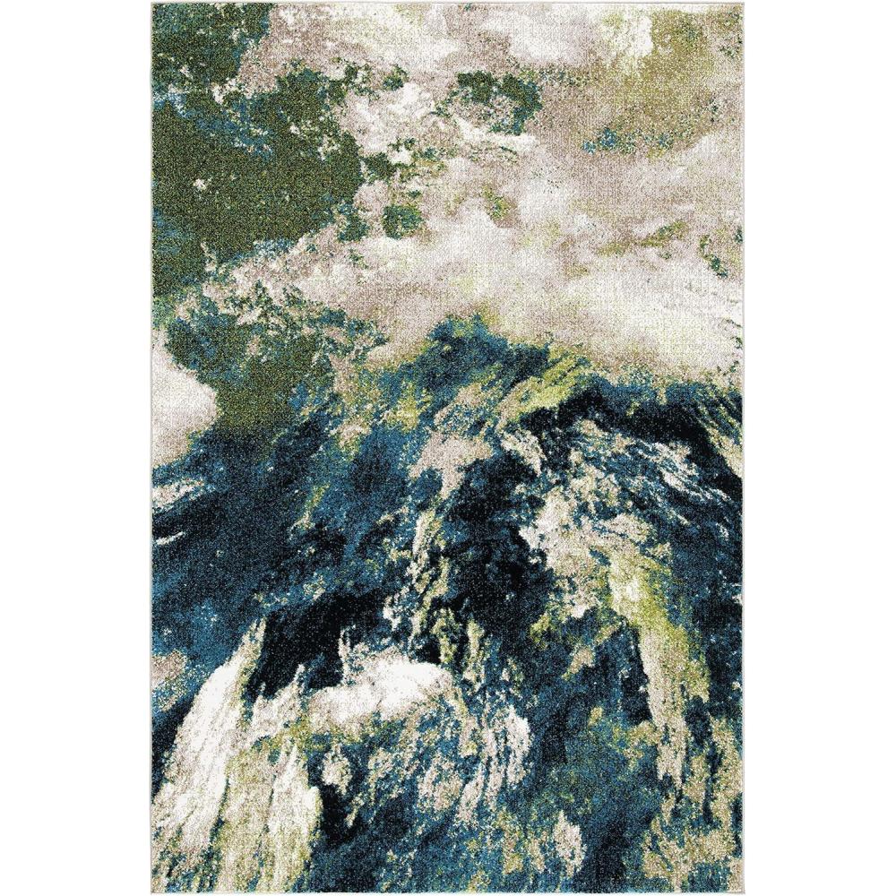image:imageSAFAVIEH Glacier Collection Accent Rug 4 x 6 Blue amp Multi Modern Abstract Design NonShedding amp Easy Care Ideal for High Traffic Areas in Entryway Living Room Bedroom GLA123BNavyGreen