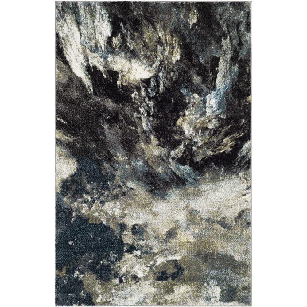 image:imageSAFAVIEH Glacier Collection Accent Rug 4 x 6 Blue amp Multi Modern Abstract Design NonShedding amp Easy Care Ideal for High Traffic Areas in Entryway Living Room Bedroom GLA123BBlueMulti