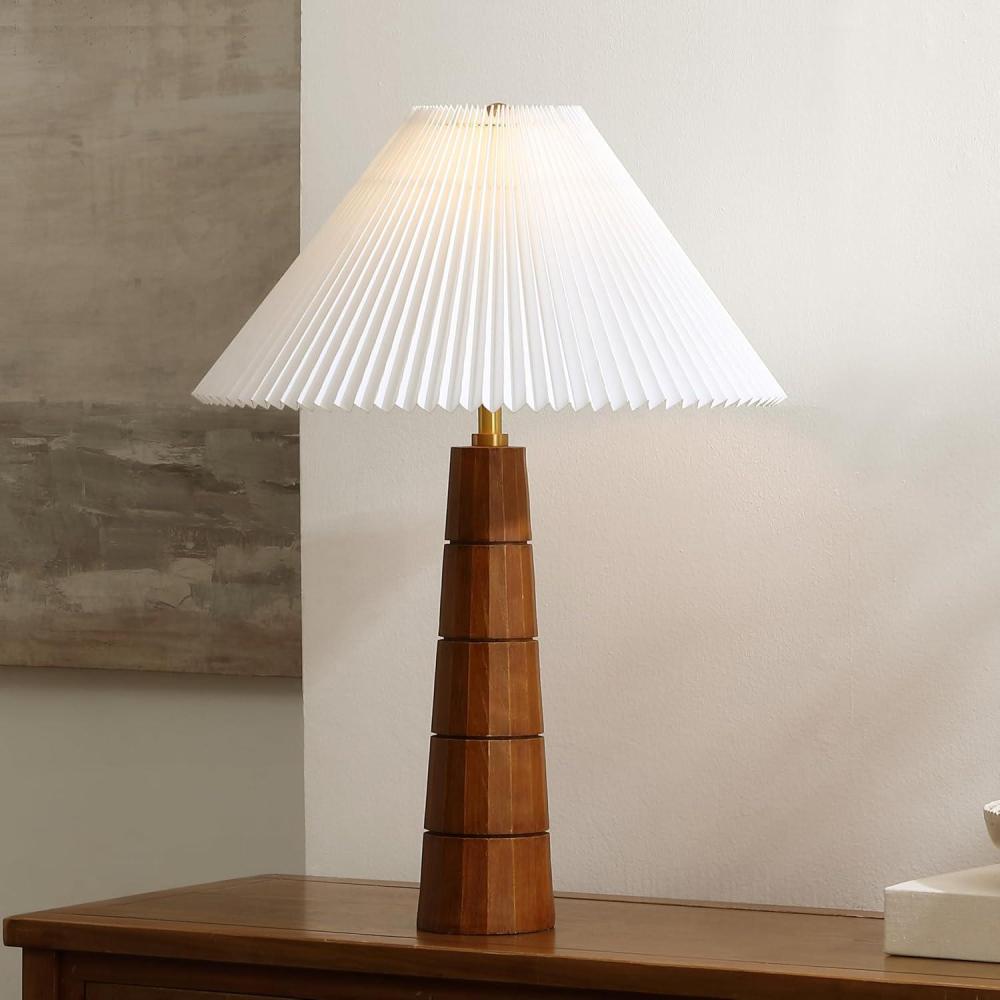image:imageSAFAVIEH Lighting Collection Isla Natural Resin 27inch Table Lamp for Bedroom Living Room Home Office Desk Nightstand LED Bulb IncludedNatural