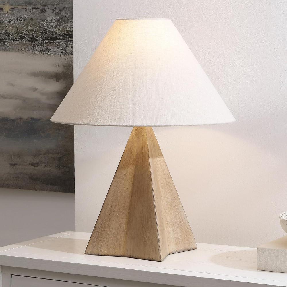 image:imageSAFAVIEH Lighting Collection Renzo Antique Gold Resin 22inch Table Lamp LED Bulb Included TBL4598BAntique Gold